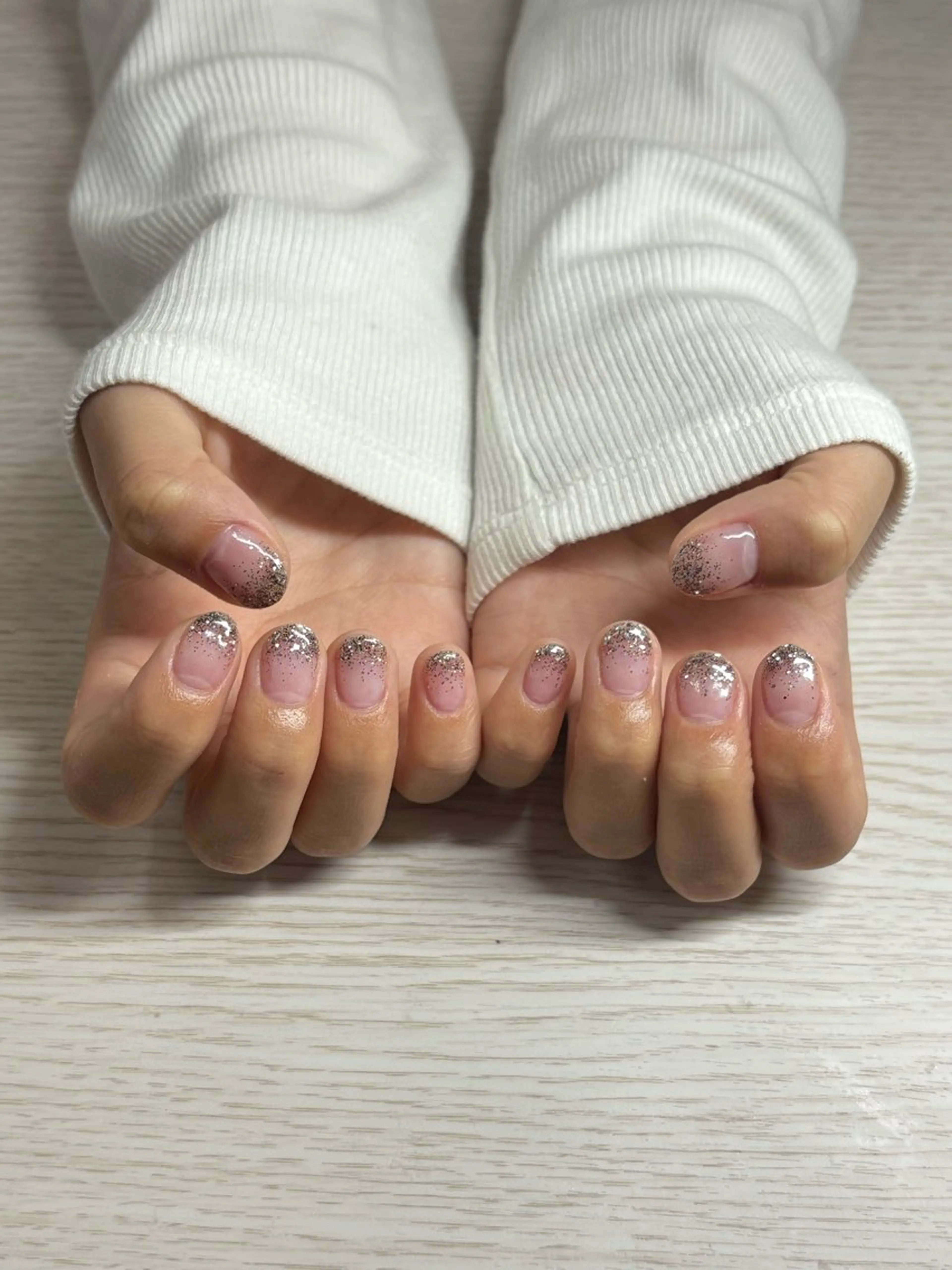 ネイル ラメ(グリッター) ラメグラデーション TRU ヒナのネイルデザイン