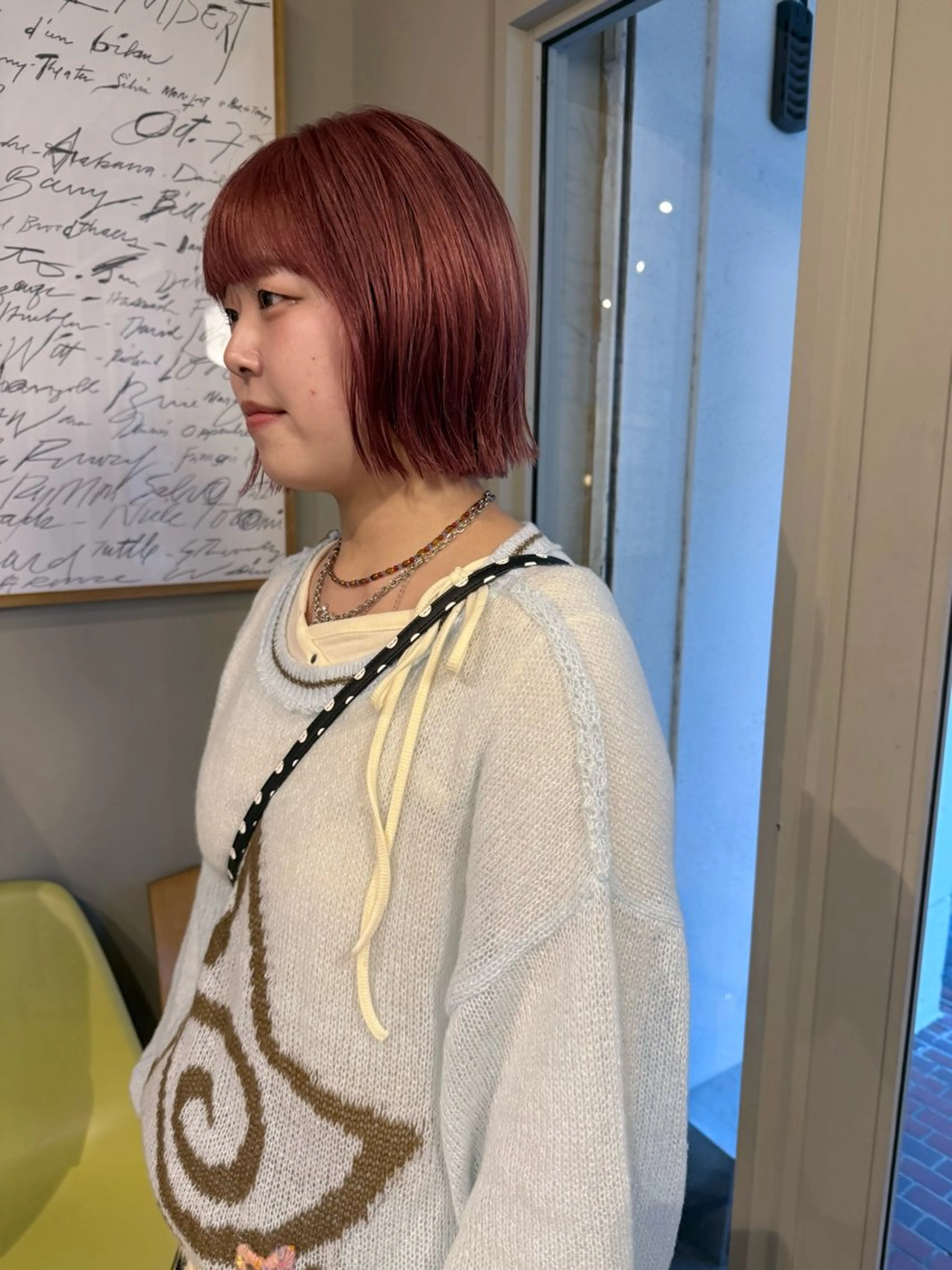 カラー ブリーチ ヘアカラー muku所属・ボブ/パーマ /muku サリのヘアスタイル