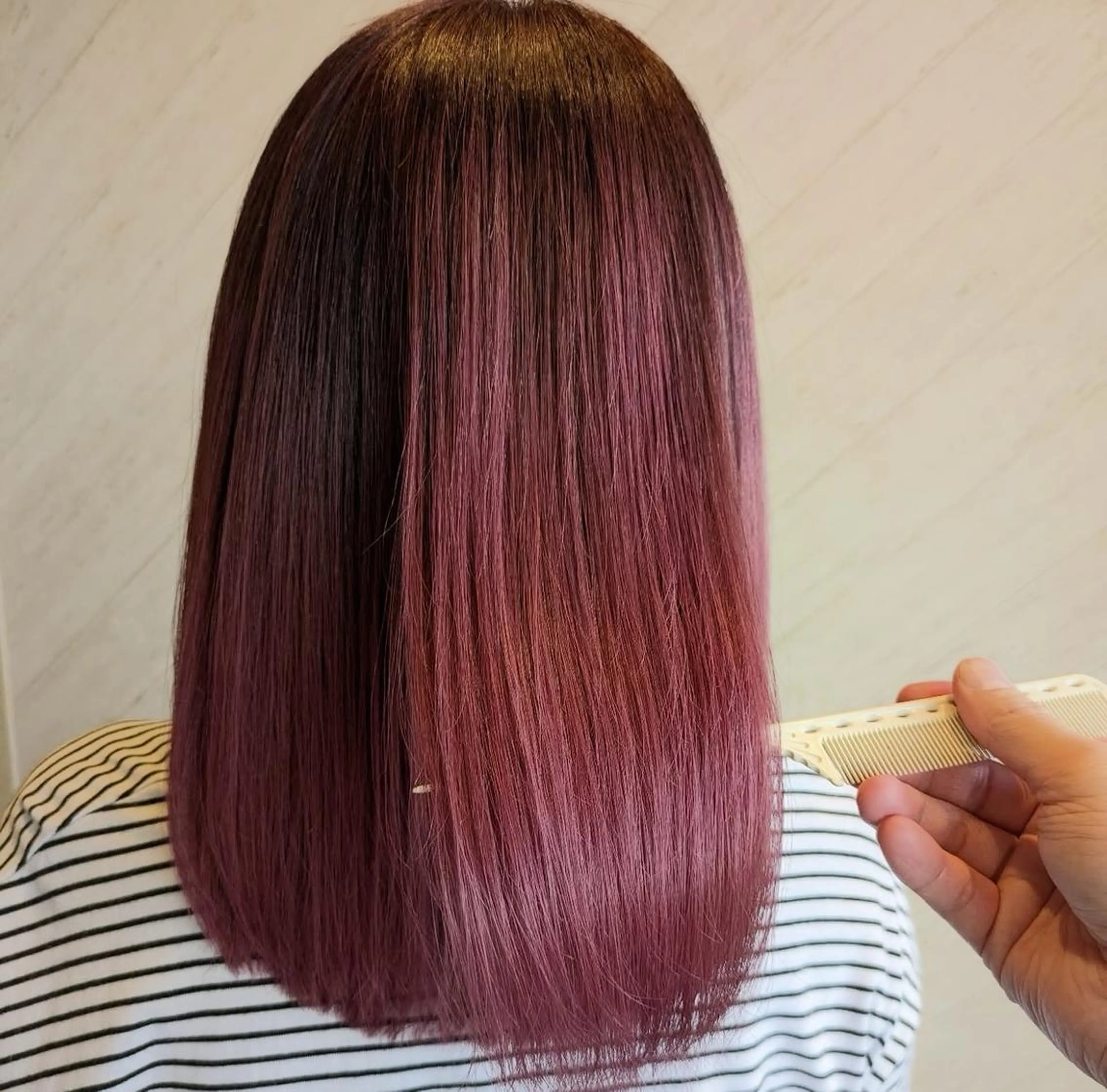 ミディアム トリートメント カット ヘアカラー トリートメント 中谷　千鶴 ◎ブリーチカラー得意のヘアスタイル