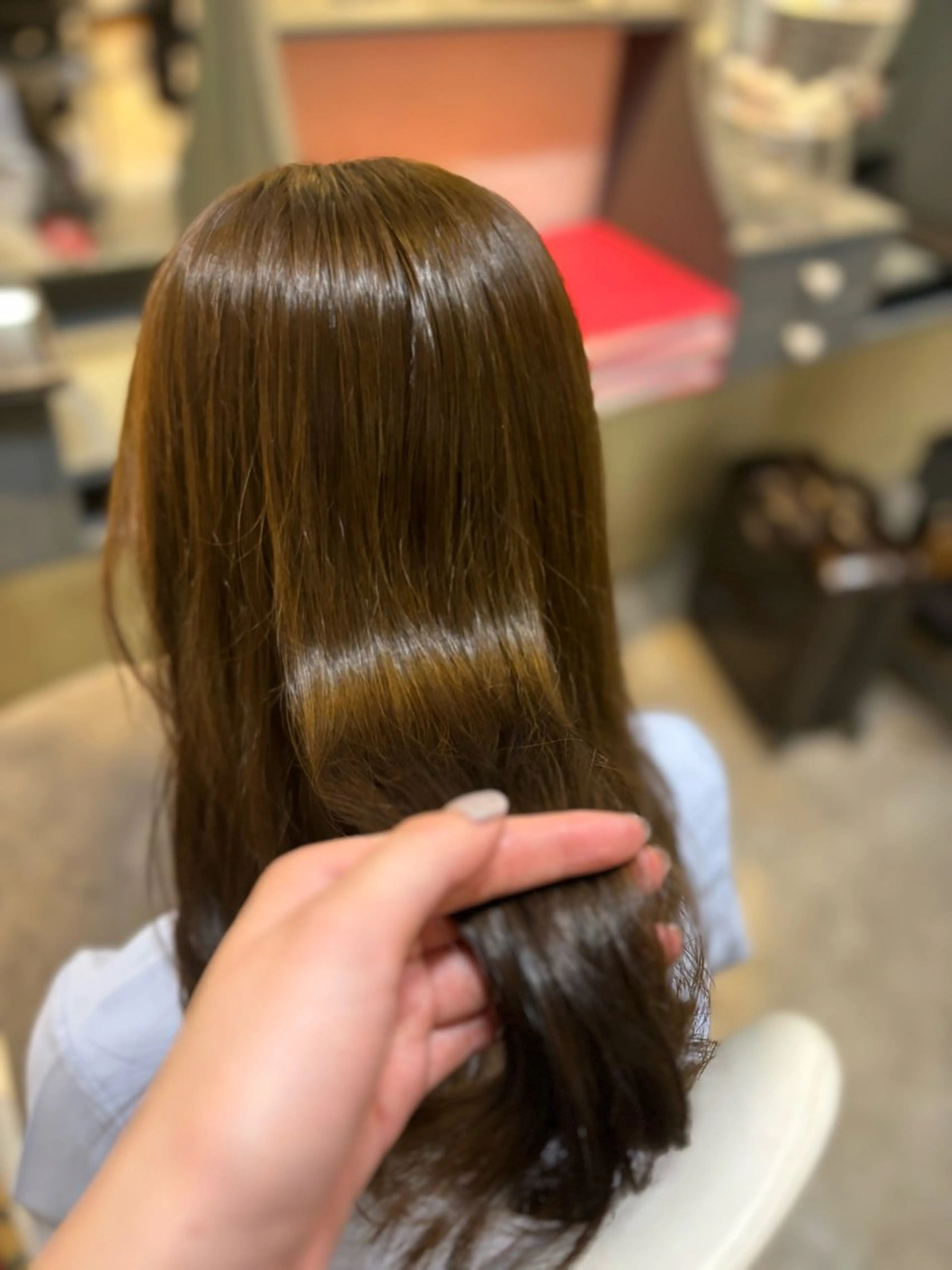 ロング カラー パーマ デジタルパーマ Loops 自由が丘店所属・ことう  あいり / モデル募集中✨️のヘアスタイル