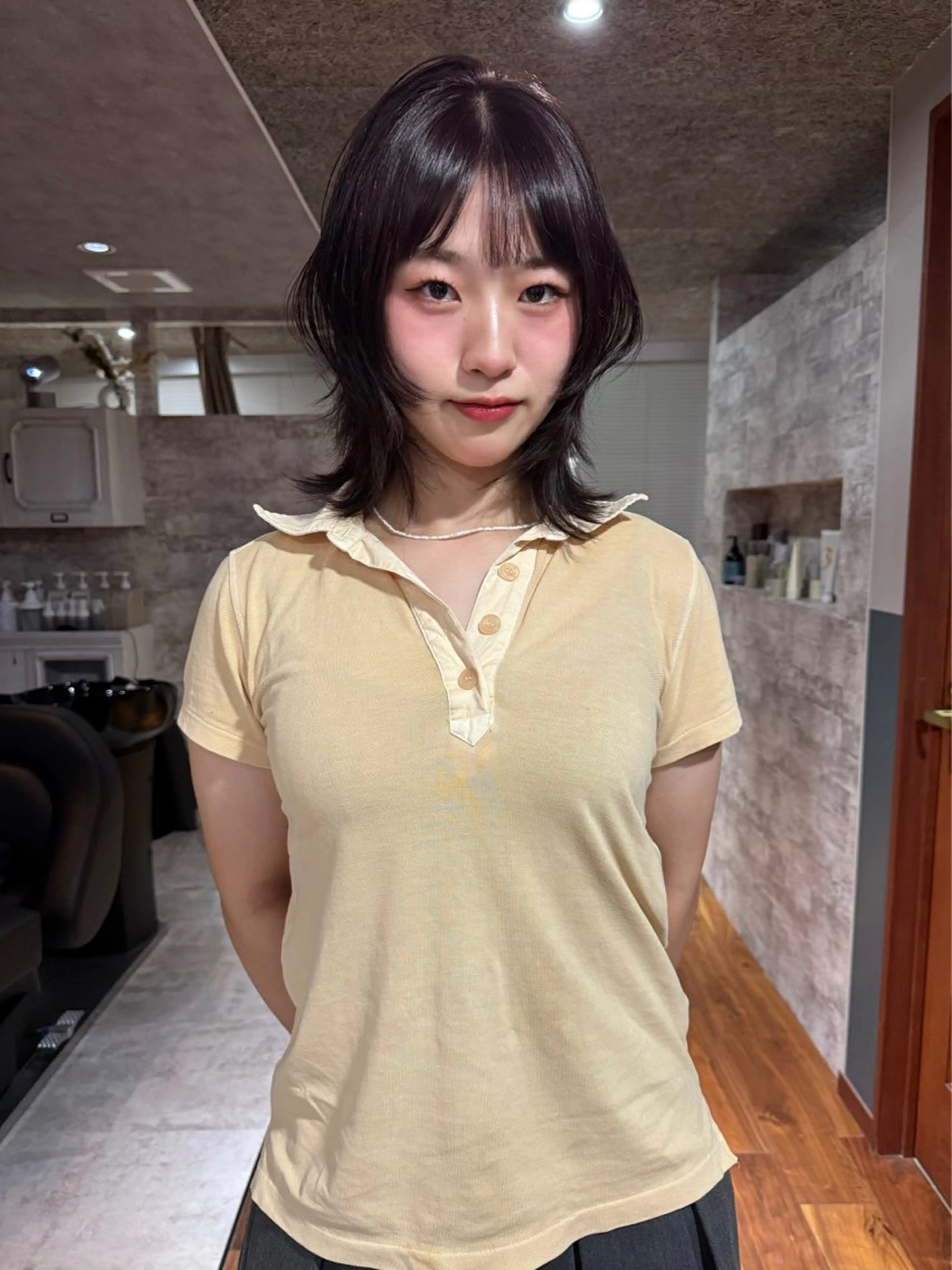 ミディアム カラー 似合わせカット カット ヘアカラー トリートメント mai / linoah˚✧のヘアスタイル