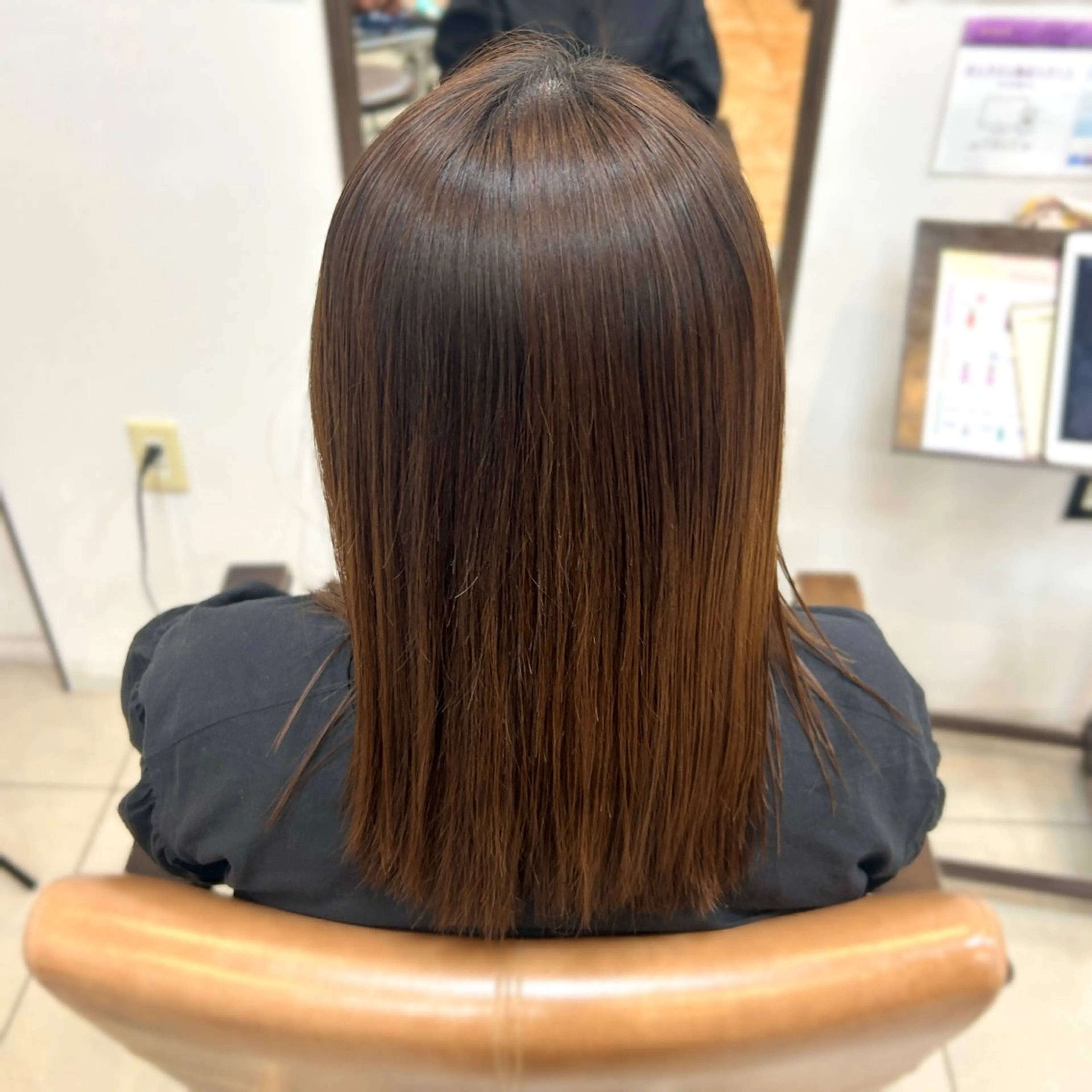ミディアム 栄 こずえのヘアスタイル