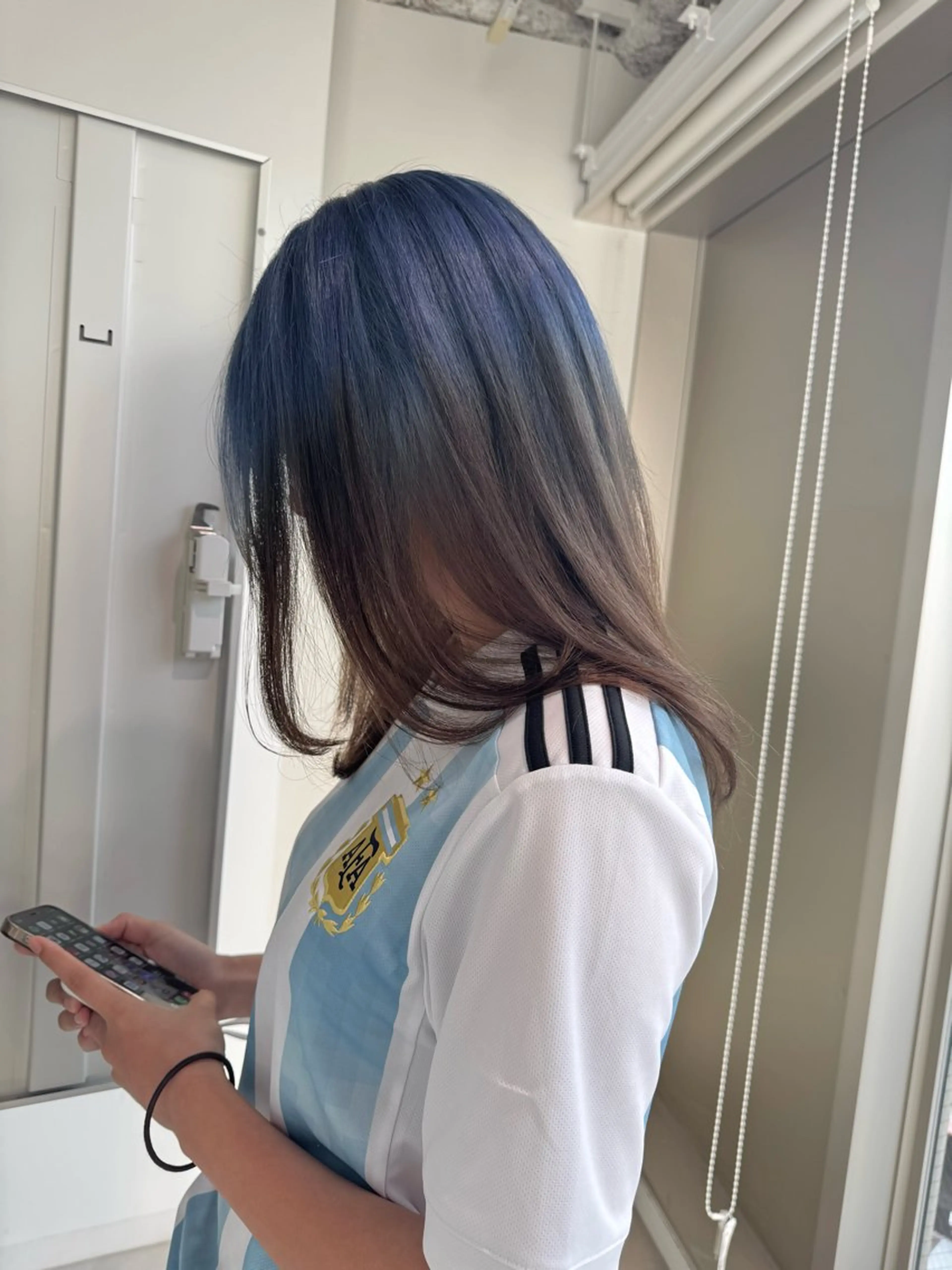 セミロング カラー カット ヘアカラー 店長　MANAMI ／ブリーチ／骨格ボブのヘアスタイル