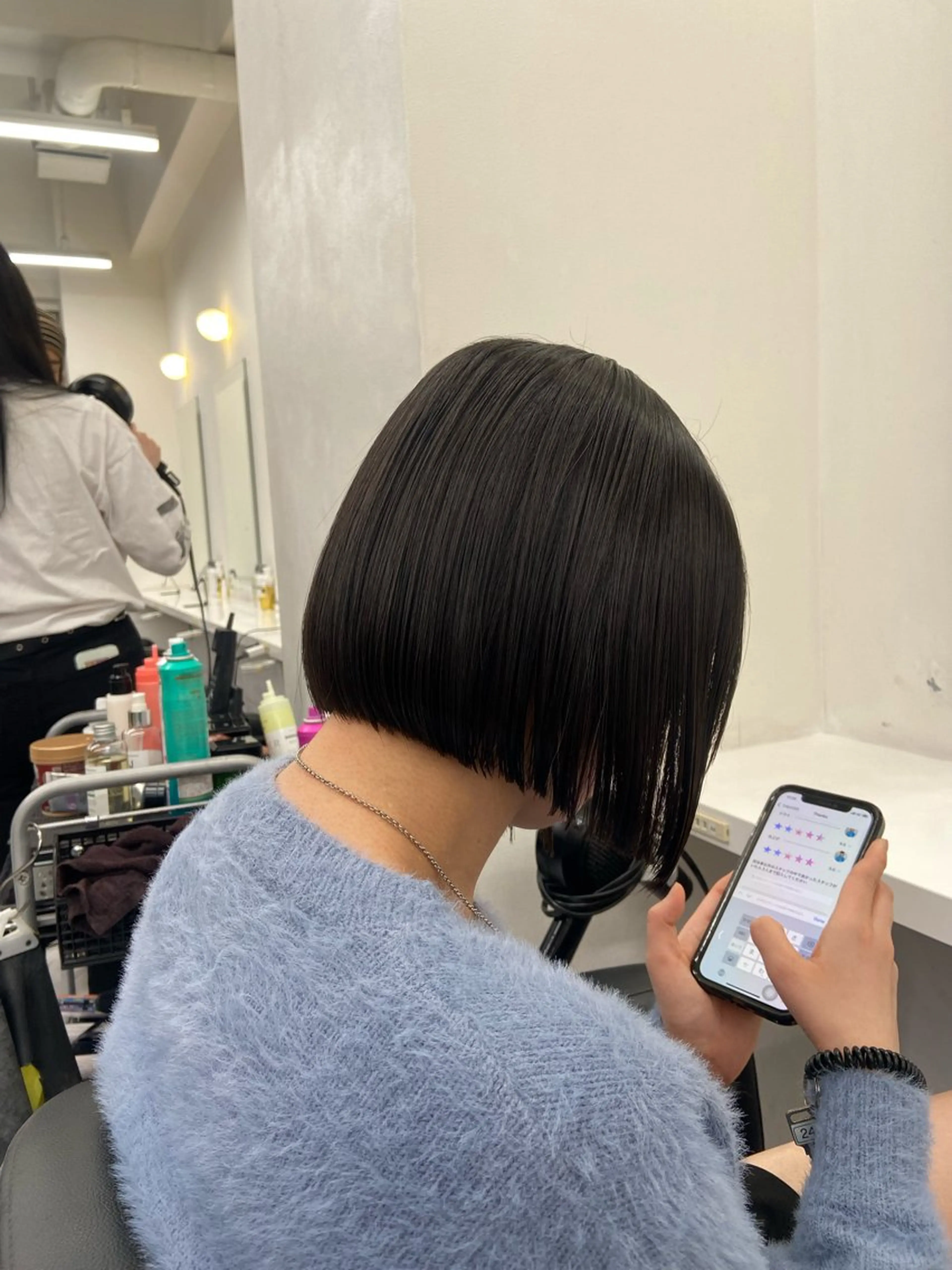 ショート カラー ヘアアレンジ flammeum所属・ハイトーン/ボブ /misakiのヘアスタイル