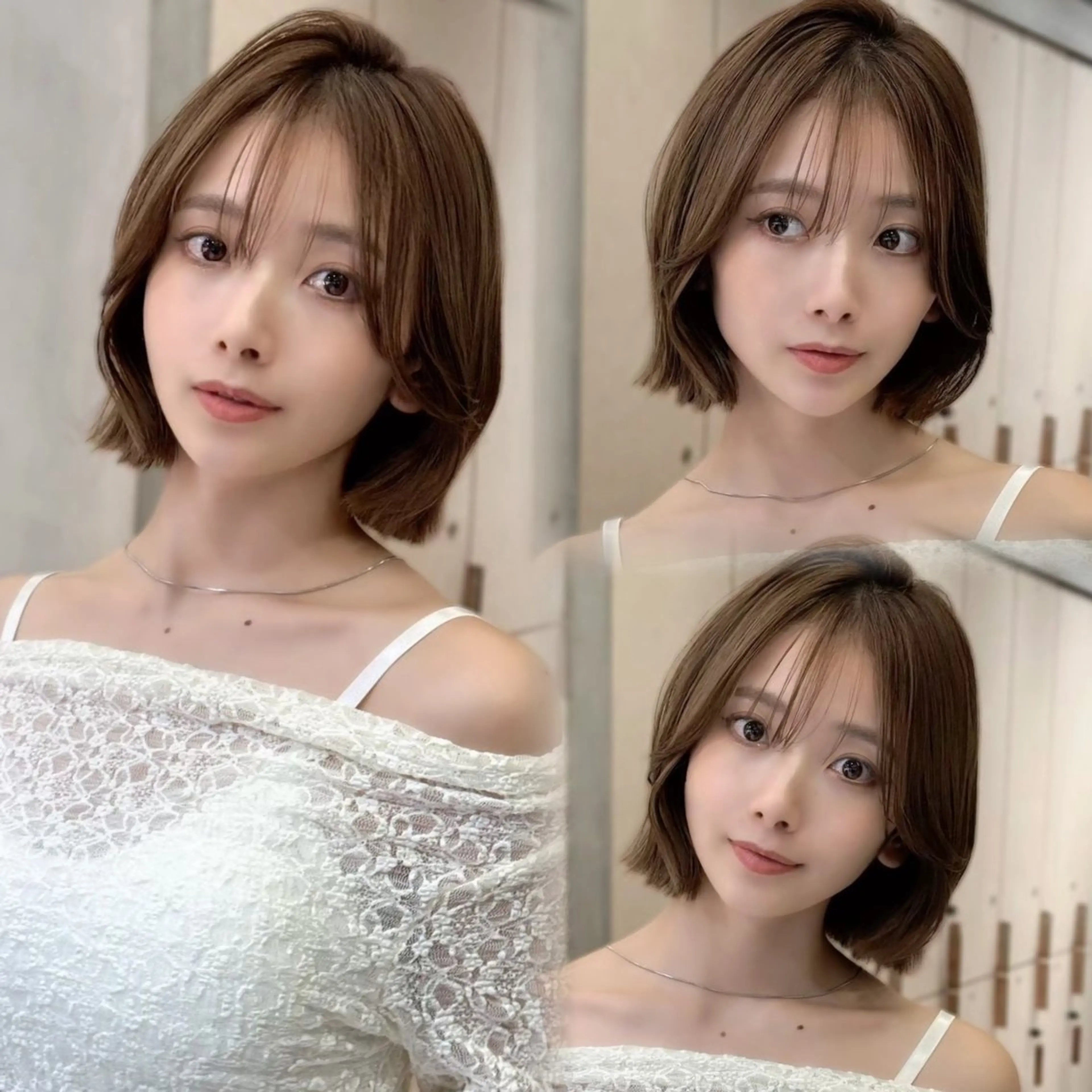 ショート ボブ/レイヤー/ 縮毛矯正/ 渡邊莉玖のヘアスタイル