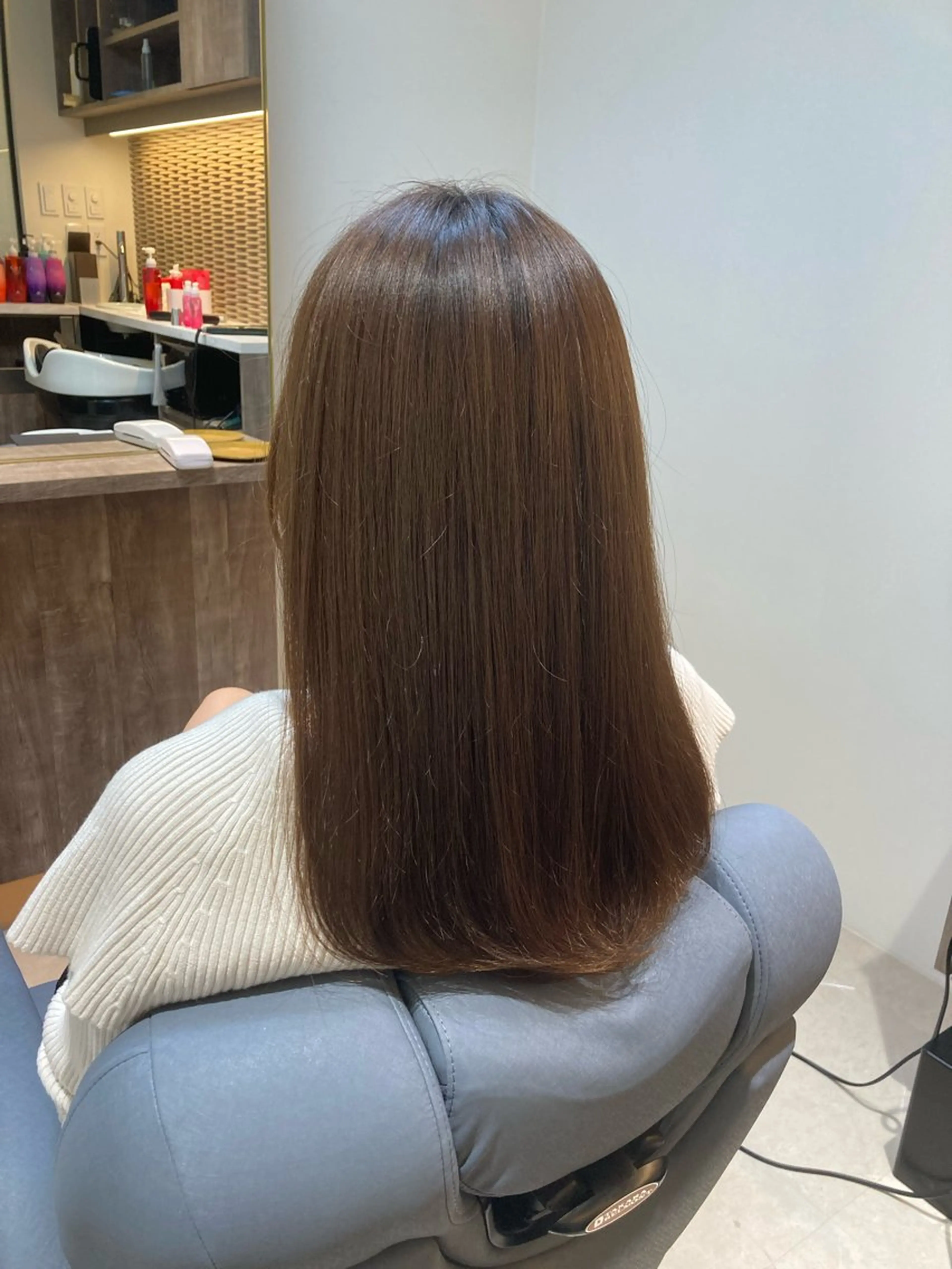 ロング トリートメント トリートメント ピンクカラー🎀 米津 美佑のヘアスタイル