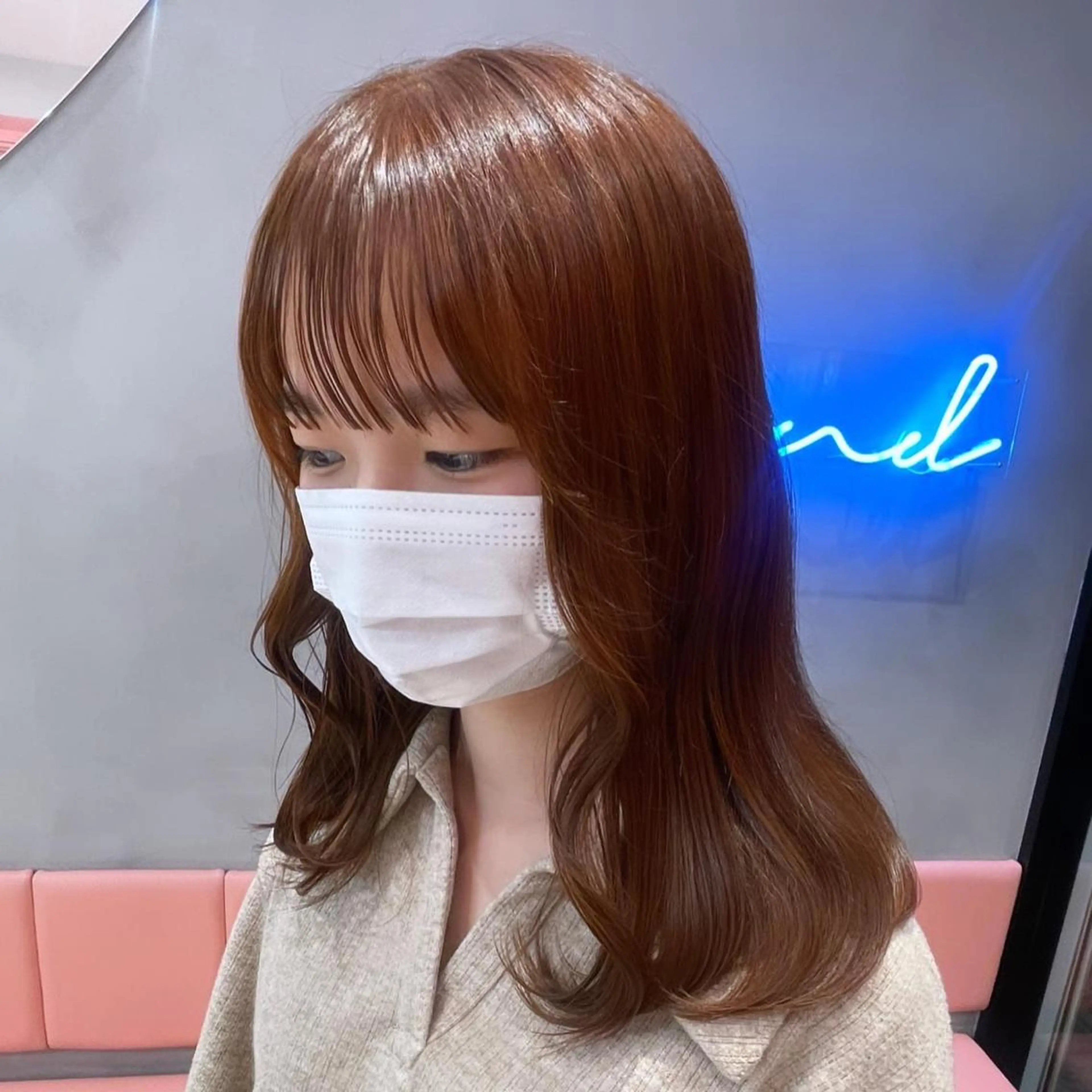 ミディアム Misaki /ボブ/縮毛矯正のヘアスタイル