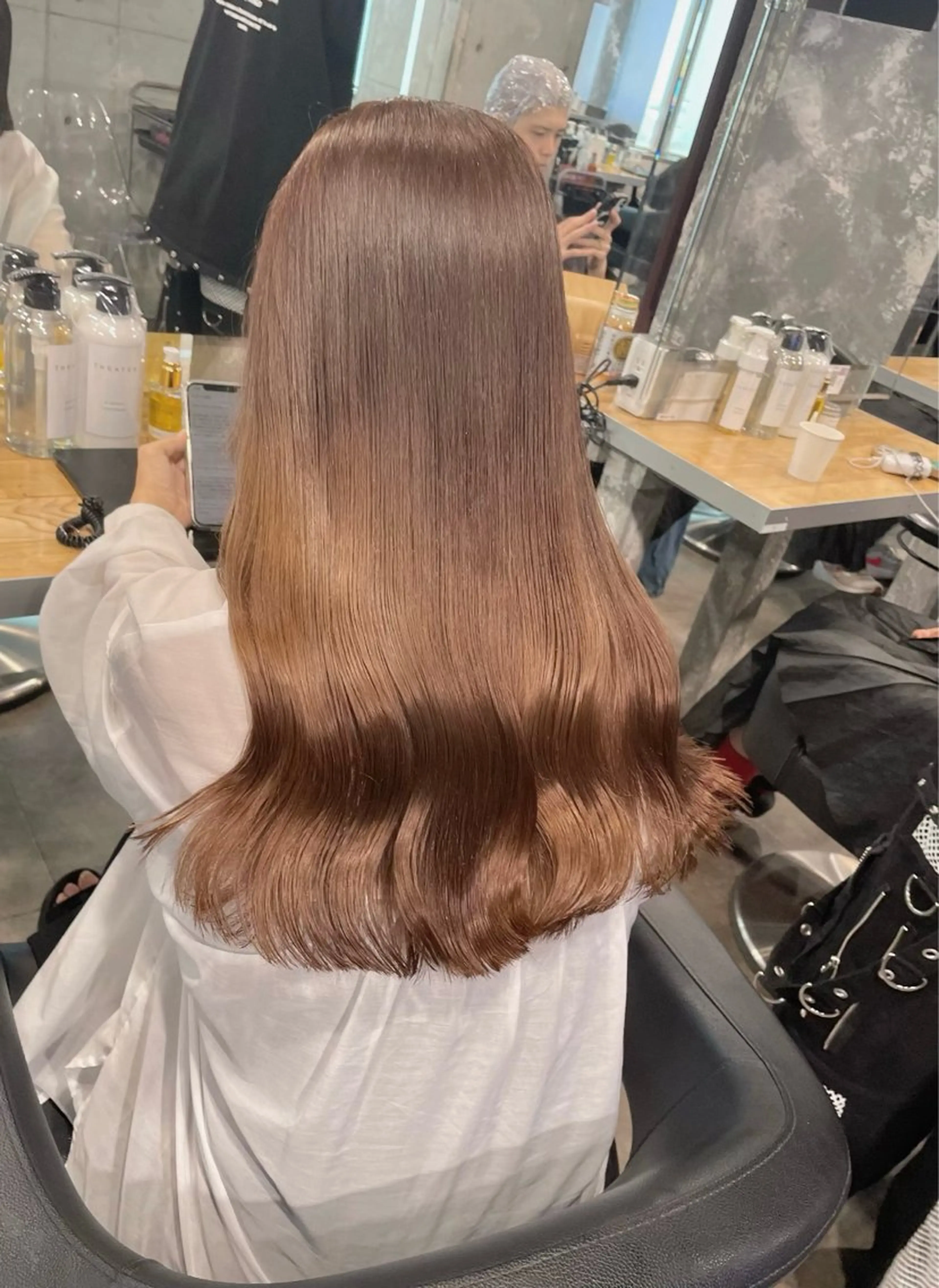 ロング カラー カット ヘアカラー トリートメント ヘッドスパ ヘアセット ベージュカラー💖 やすひろのヘアスタイル