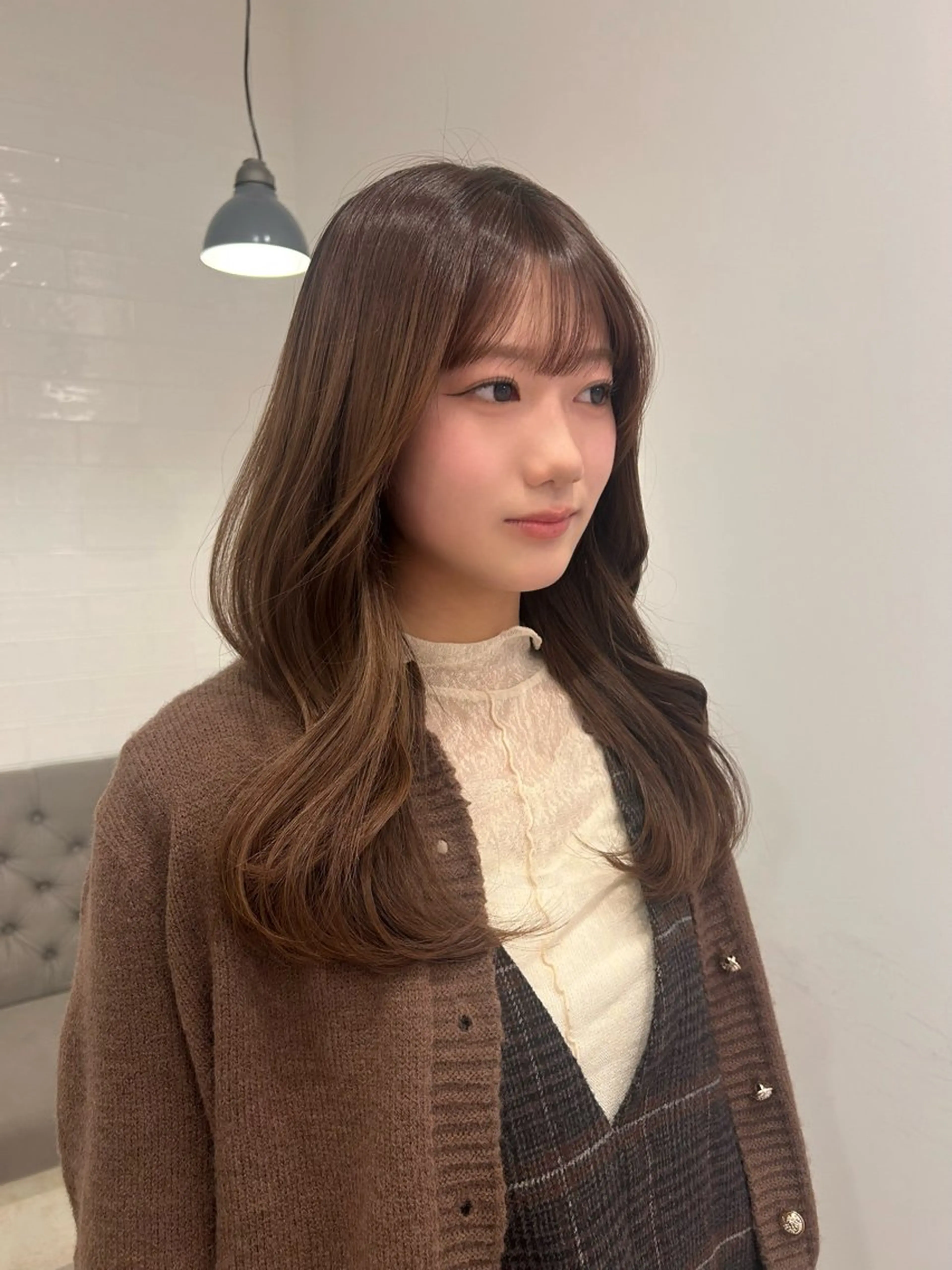 ロング カラー レイヤーカット レイヤーカット/長岡 グレージュ/マユ🎀のヘアスタイル