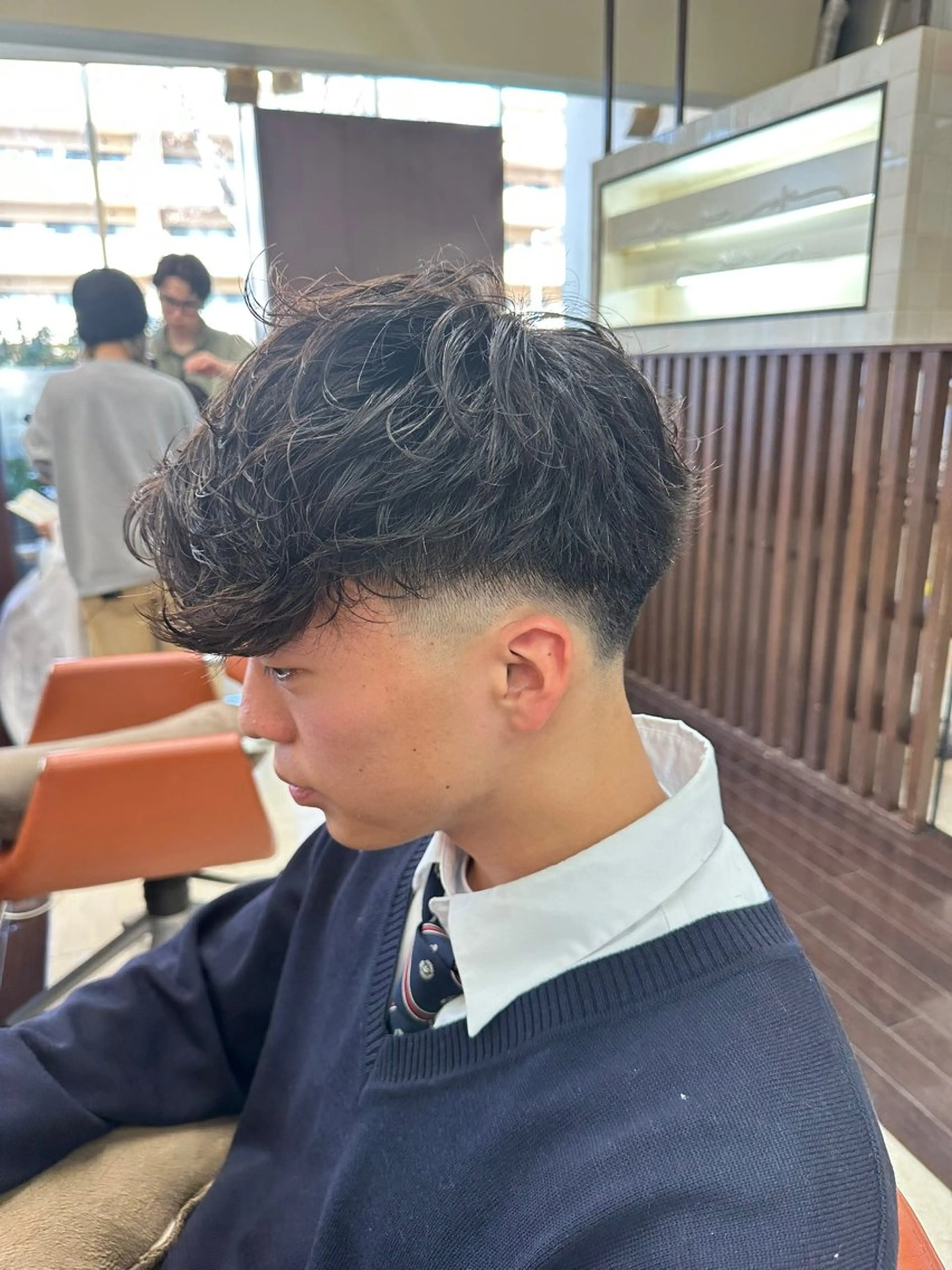 ショート カラー パーマ メンズ メンズパーマ カット パーマ 毎月230人担当/ メンズヘア/清和武虎のヘアスタイル