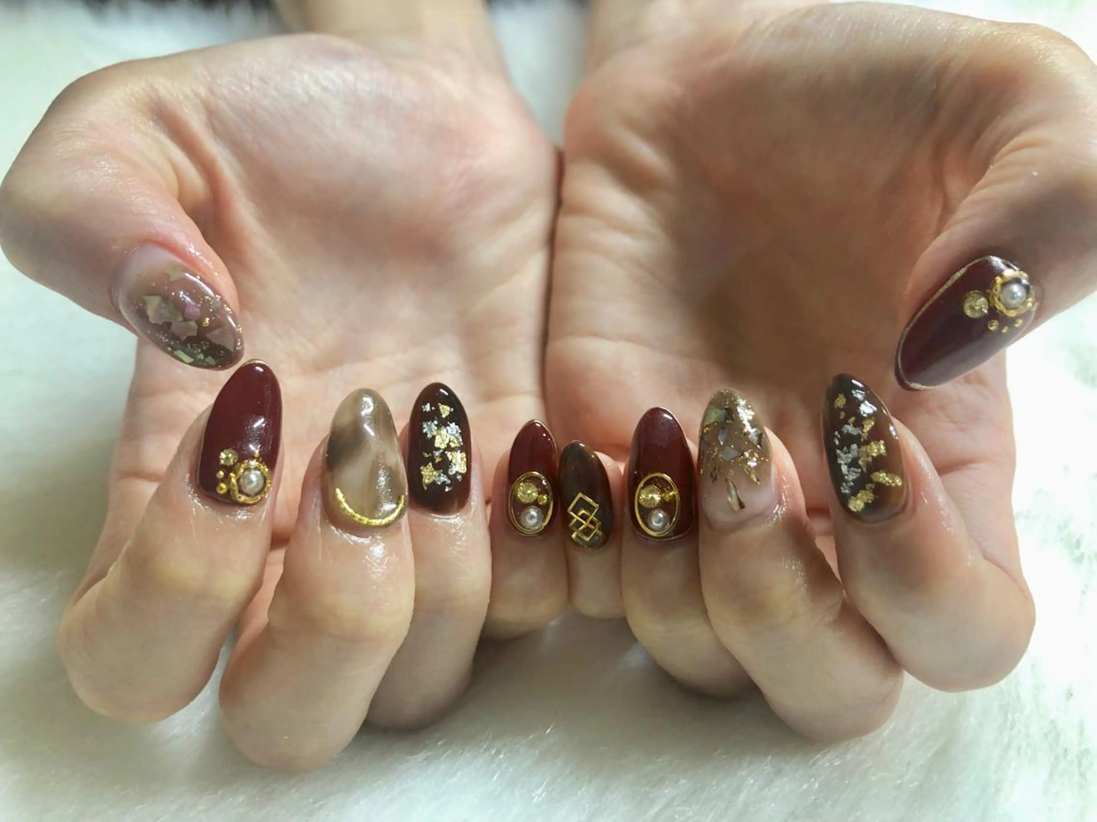 ネイル Amber21.所属・Nagahama Akariのネイルデザイン