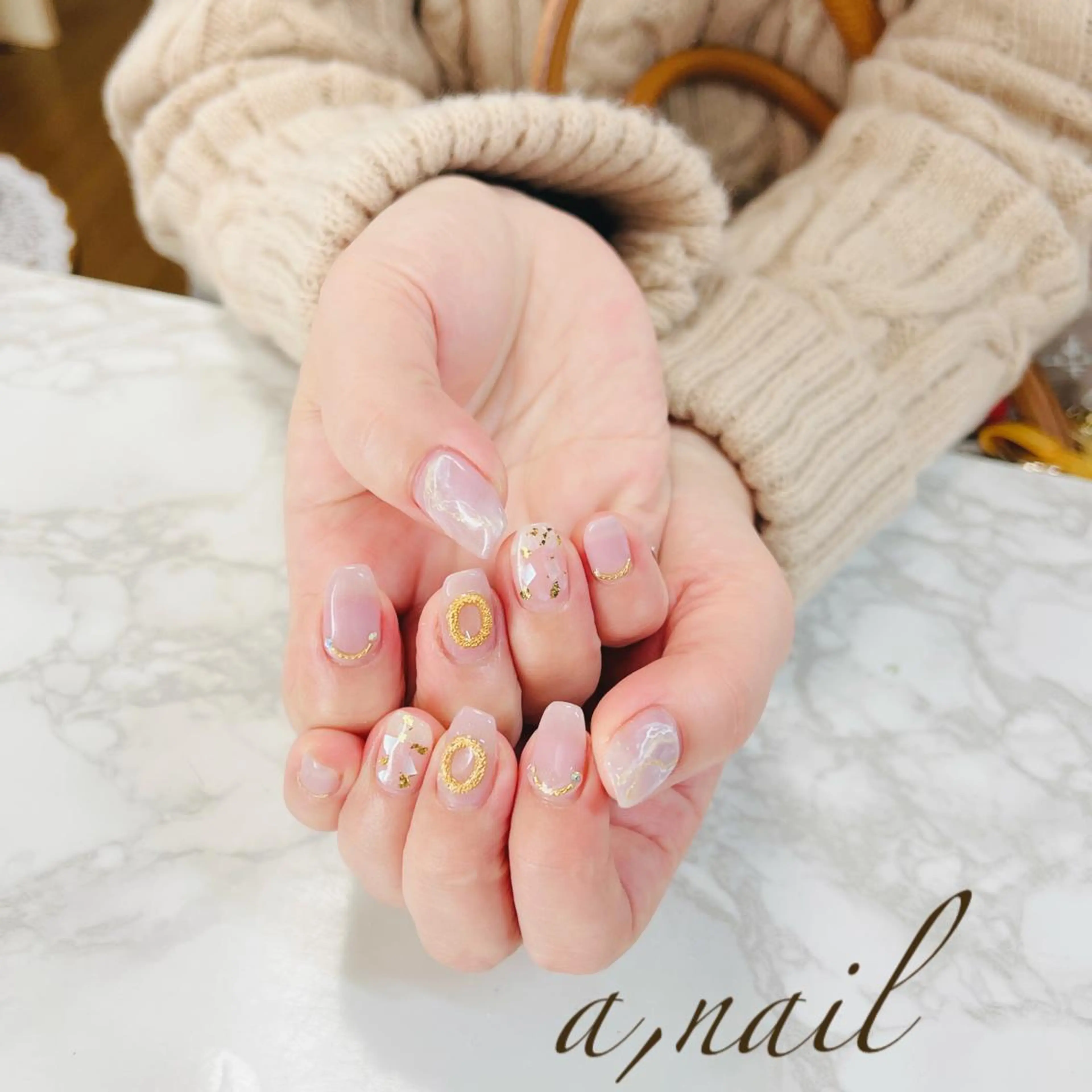 ネイル ジェルネイル グラデーション キラキラネイル 大理石ネイル(マーブル) ワンカラーネイル ハンドネイル ネイルサロン エーネイルのネイルデザイン