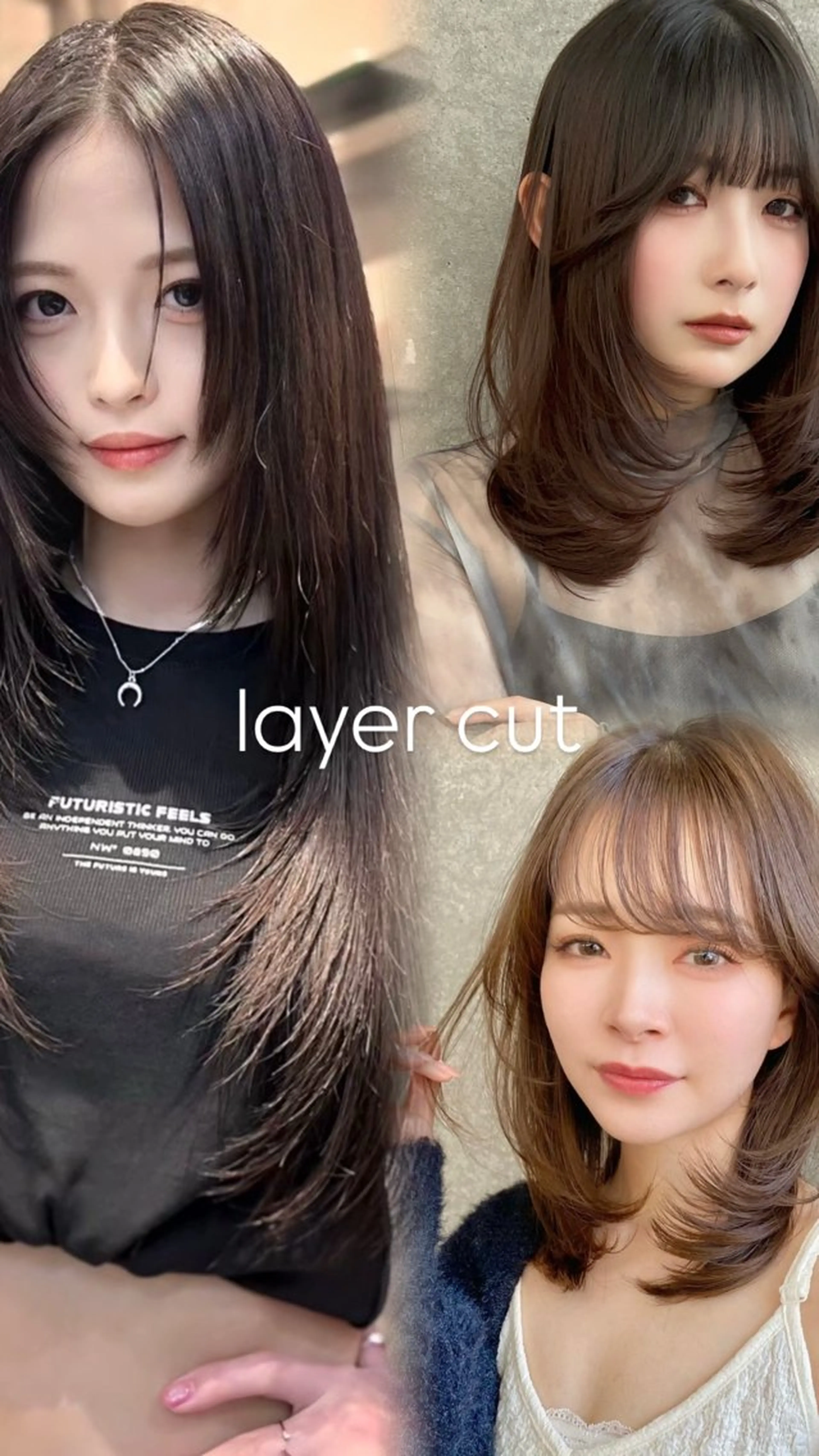 ロング カラー カット ヘアカラー トリートメント ❣️韓国レイヤー ❣️渡部晃輝のヘアスタイル