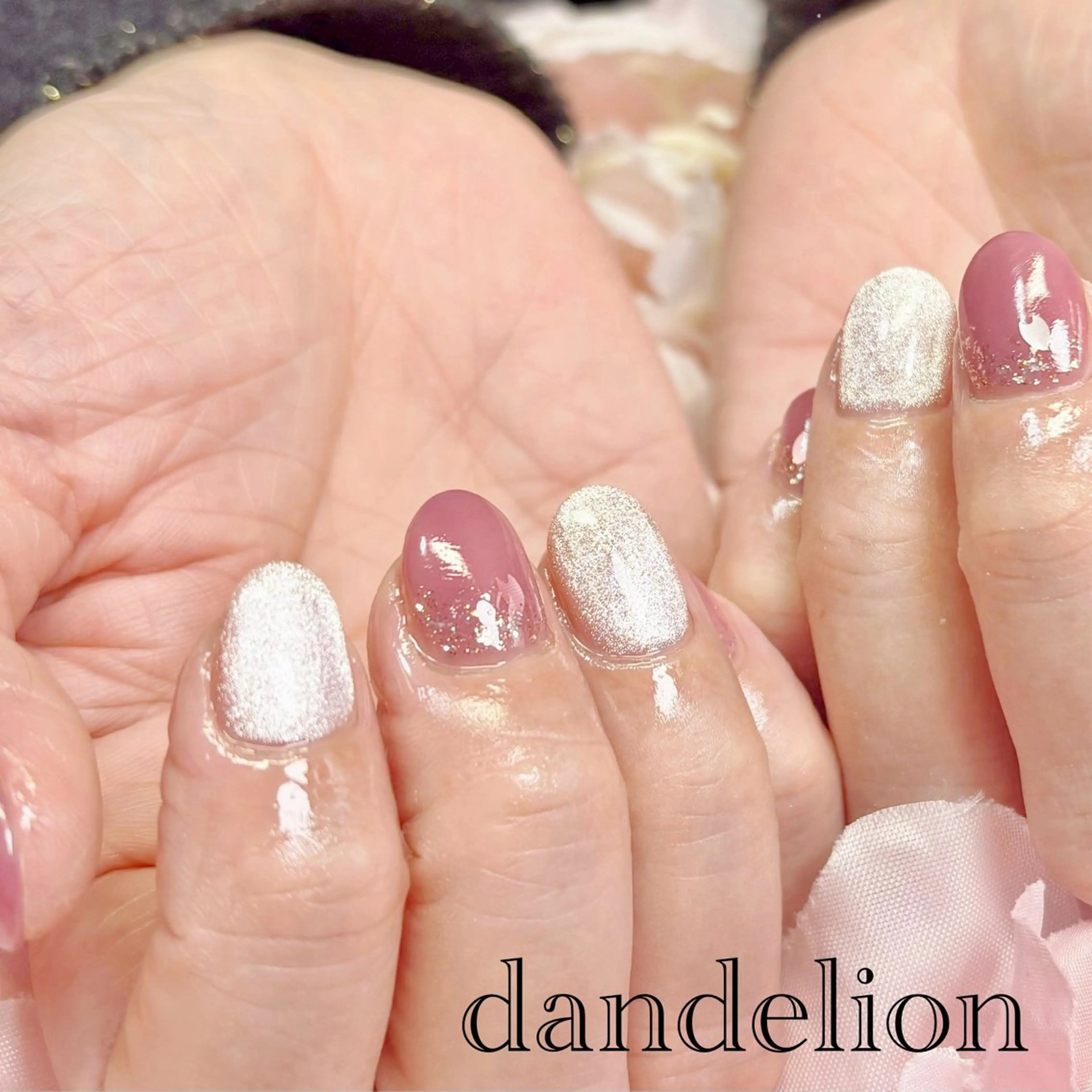 ネイル ハンドネイル ハンドケア dandelion ダンデライオンのネイルデザイン