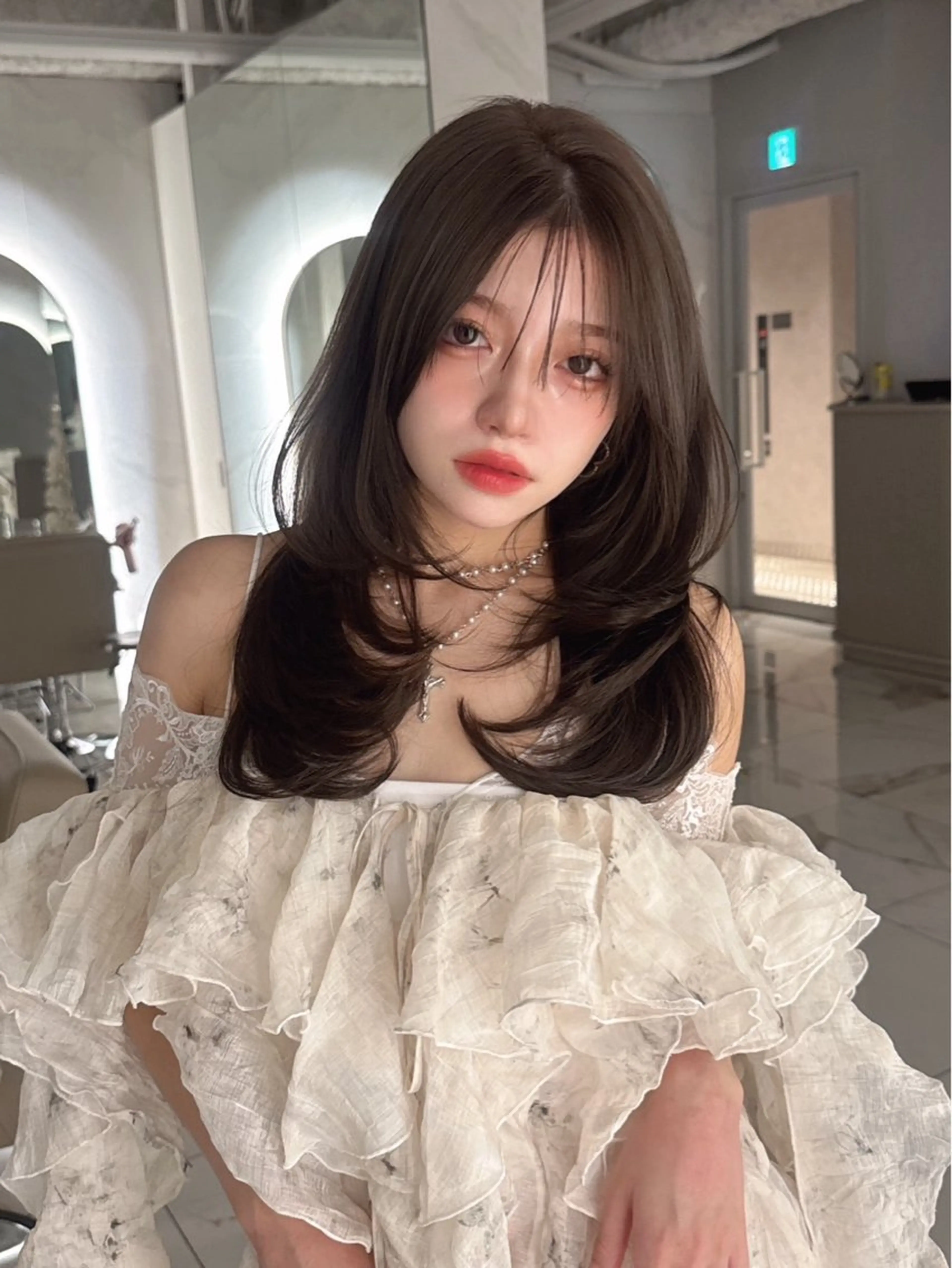 セミロング カラー カット ヘアカラー トリートメント 栄美容師/kiti /ボブ/ケントのヘアスタイル