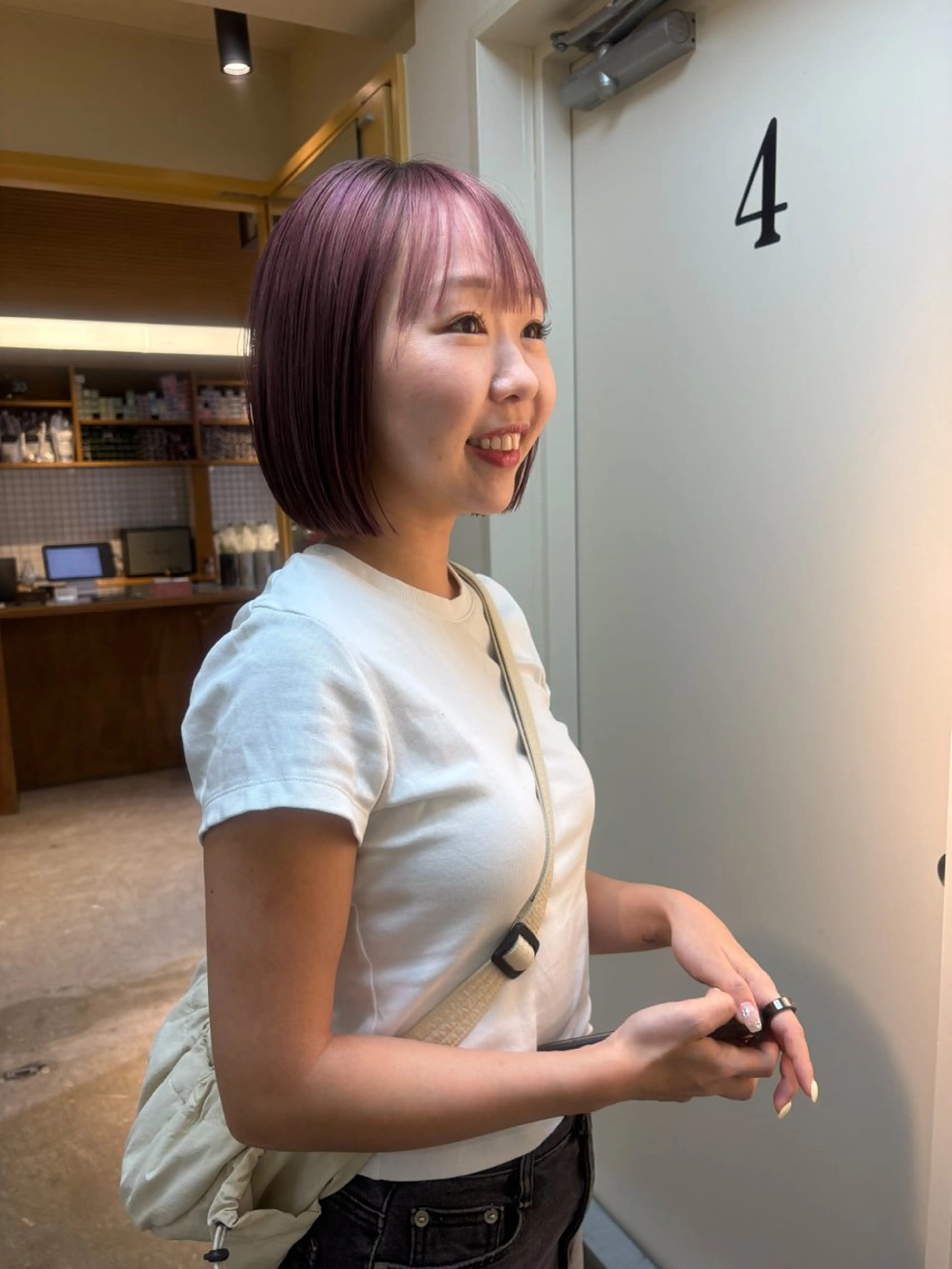 ショート カラー ヘアカラー 名駅/大人可愛い /艶髪/流音のヘアスタイル