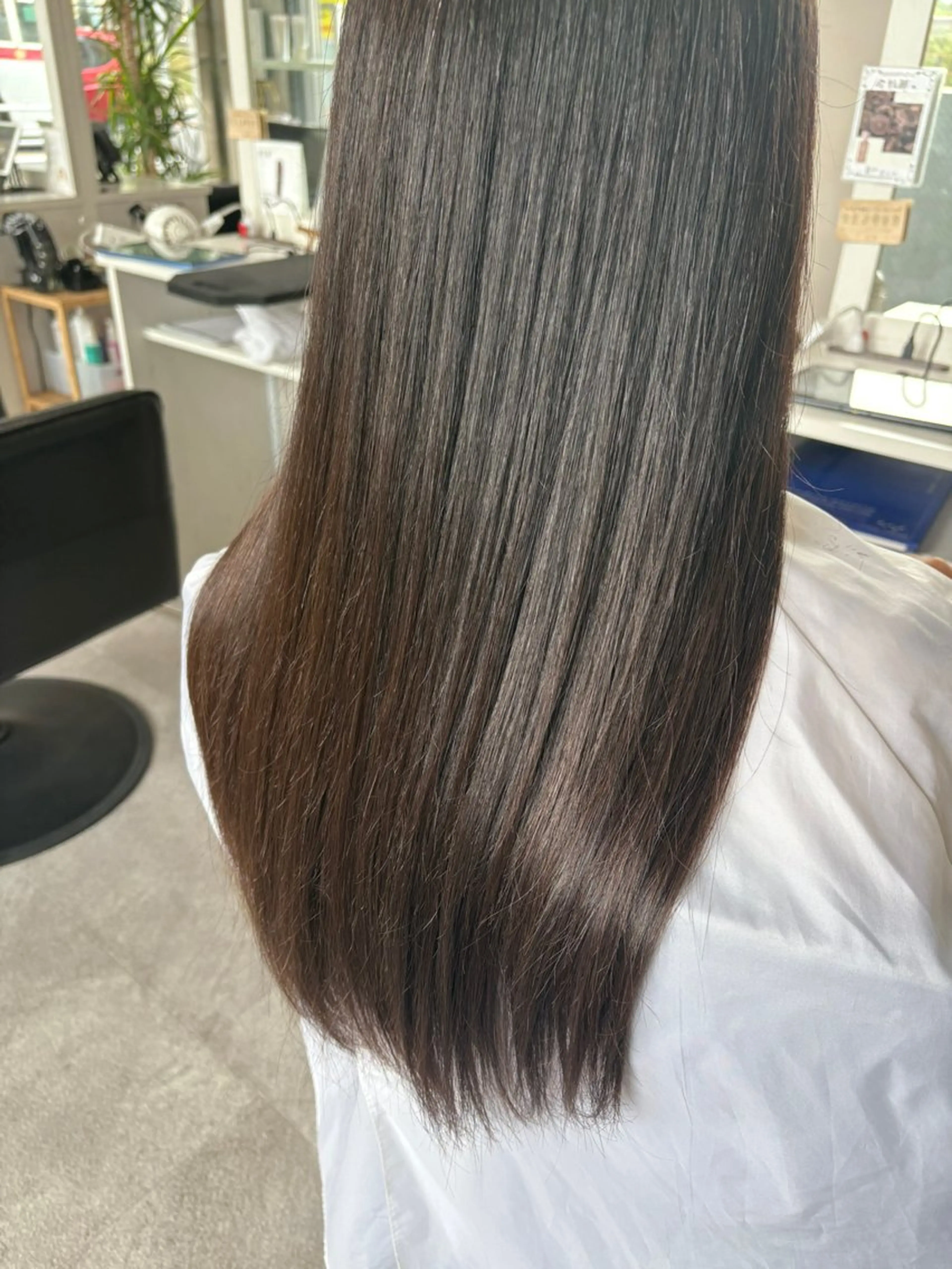 ロング カット 縮毛矯正 矢野 達也のヘアスタイル