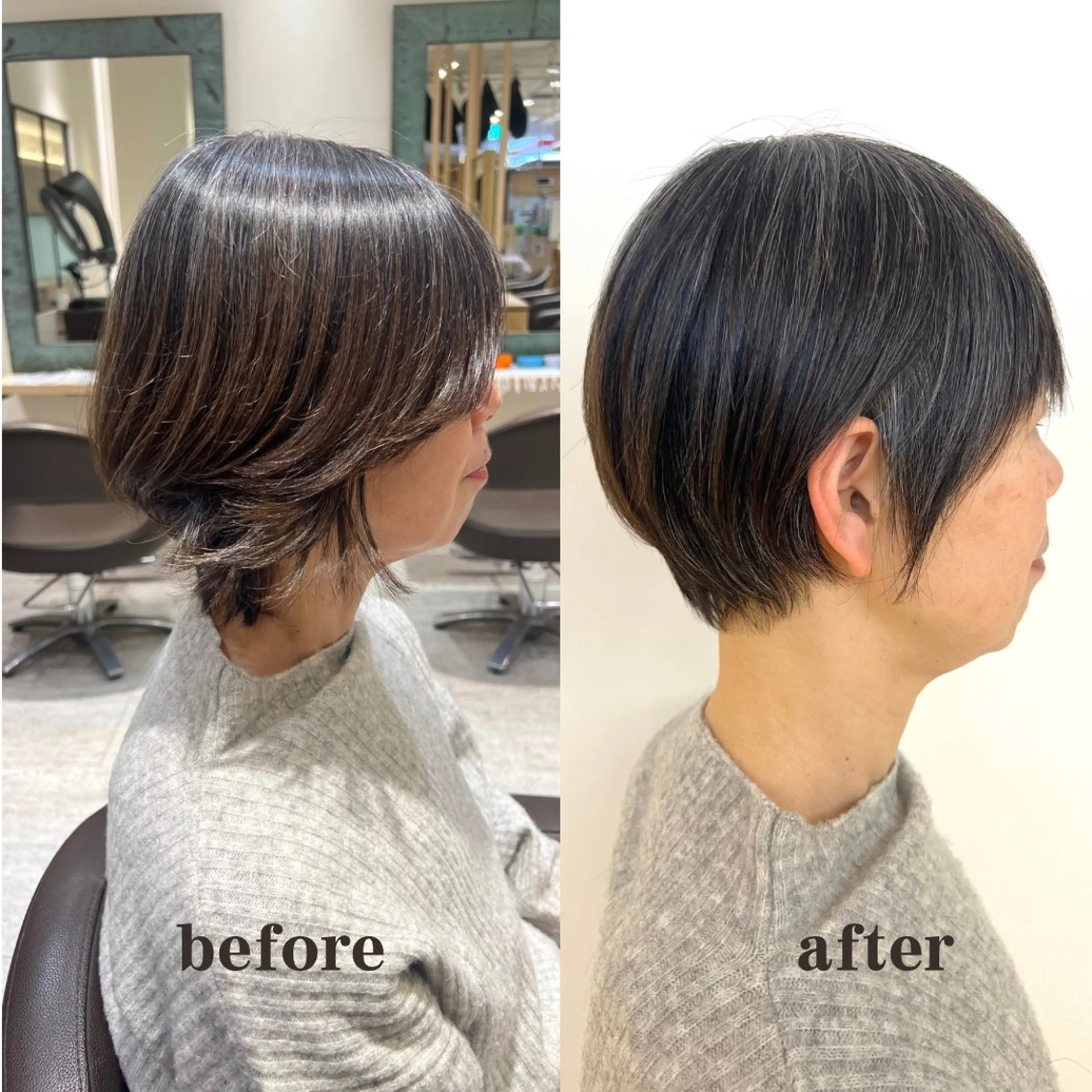 ショート くびれヘア ショートヘア レイヤー/似合わせ カット横川夕華🫧のヘアスタイル