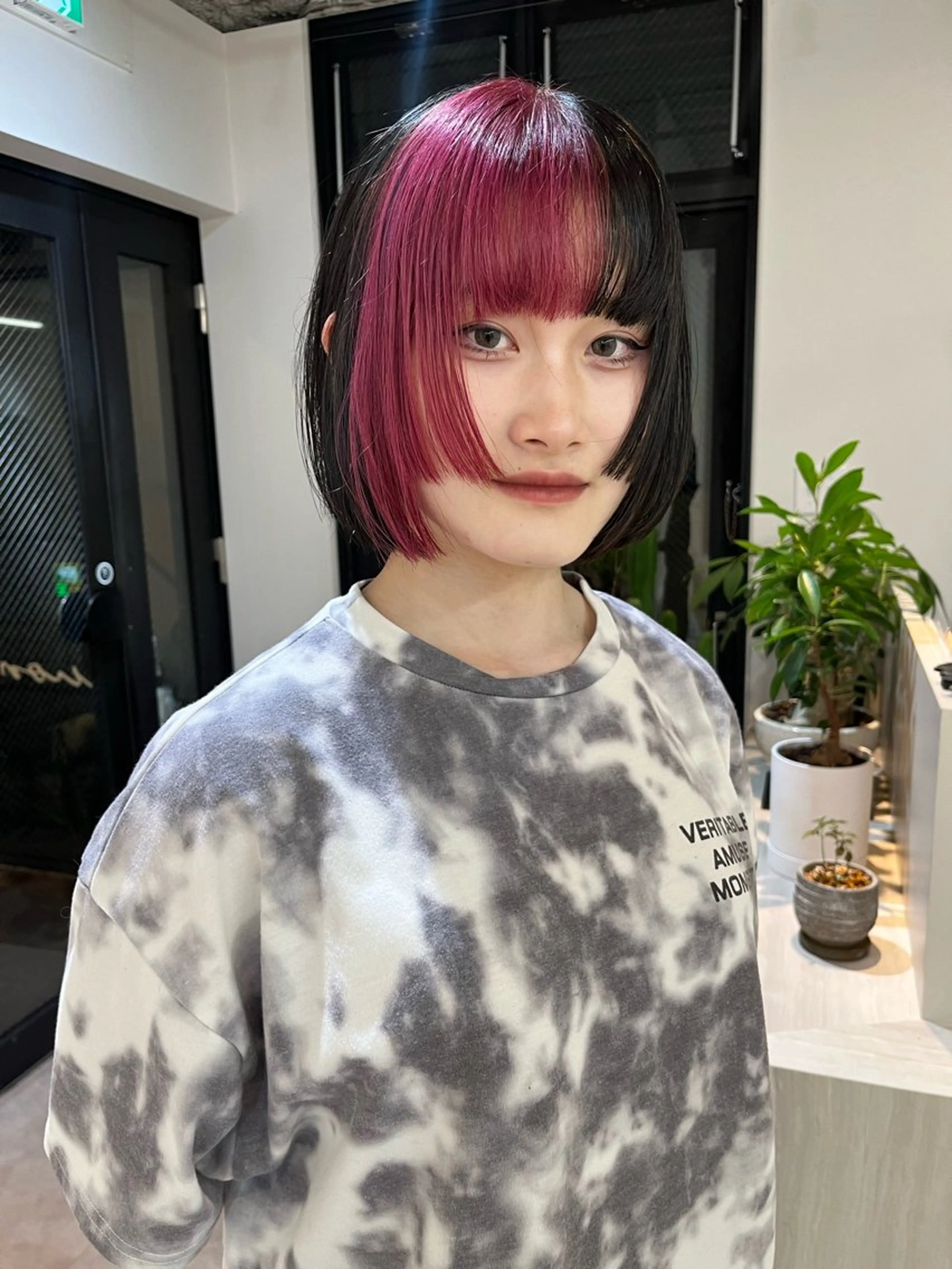 ミディアム カラー aya/メンズヘア/ メンズカット/ボブのヘアスタイル