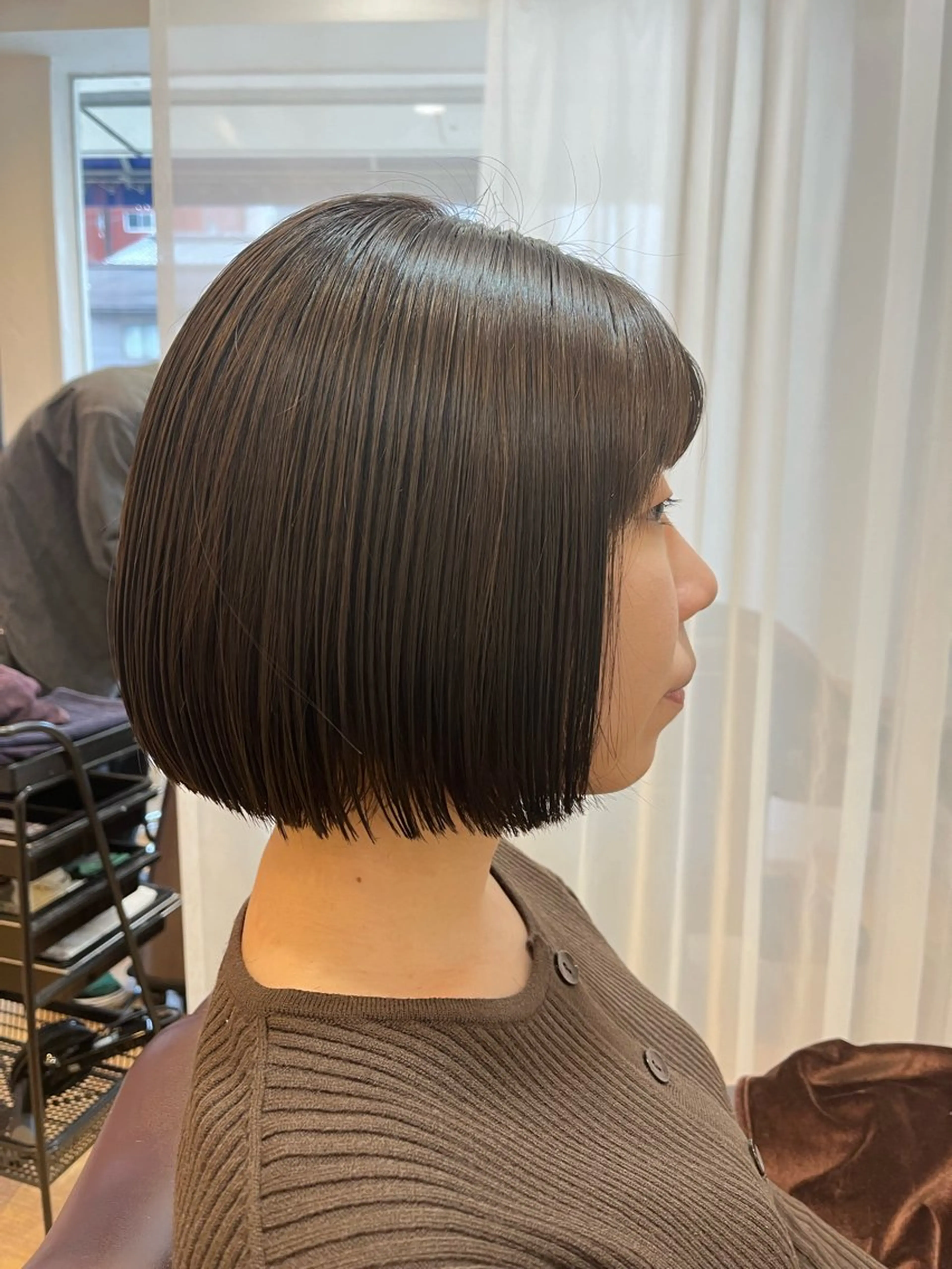 ショート 切りっぱなしボブ ボブ カット 森光みやび / WILLOW京橋のヘアスタイル