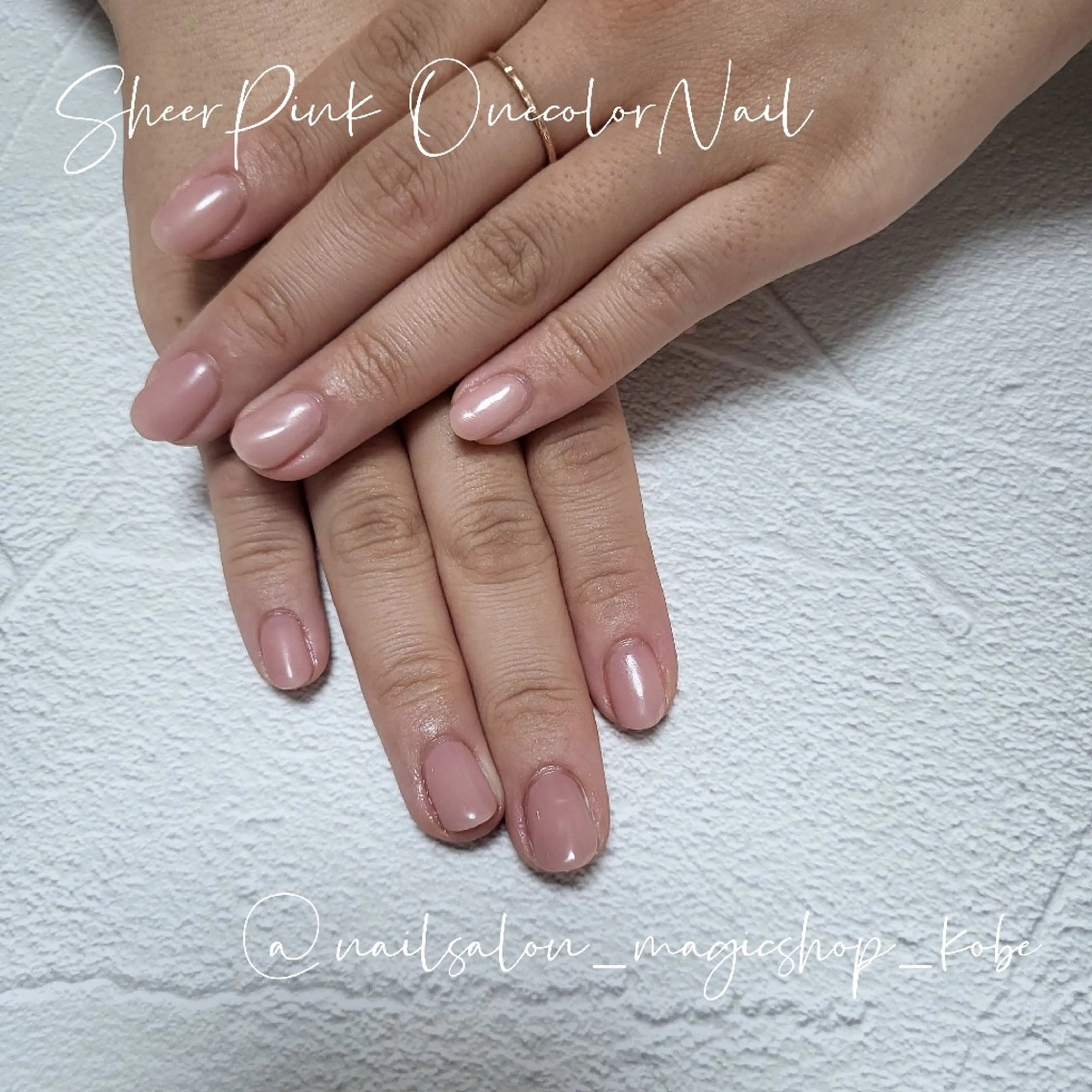 ネイル ジェルネイル ワンカラーネイル ピンク パープル ソフトジェル ハンドネイル Nailsalon MagicShopのネイルデザイン