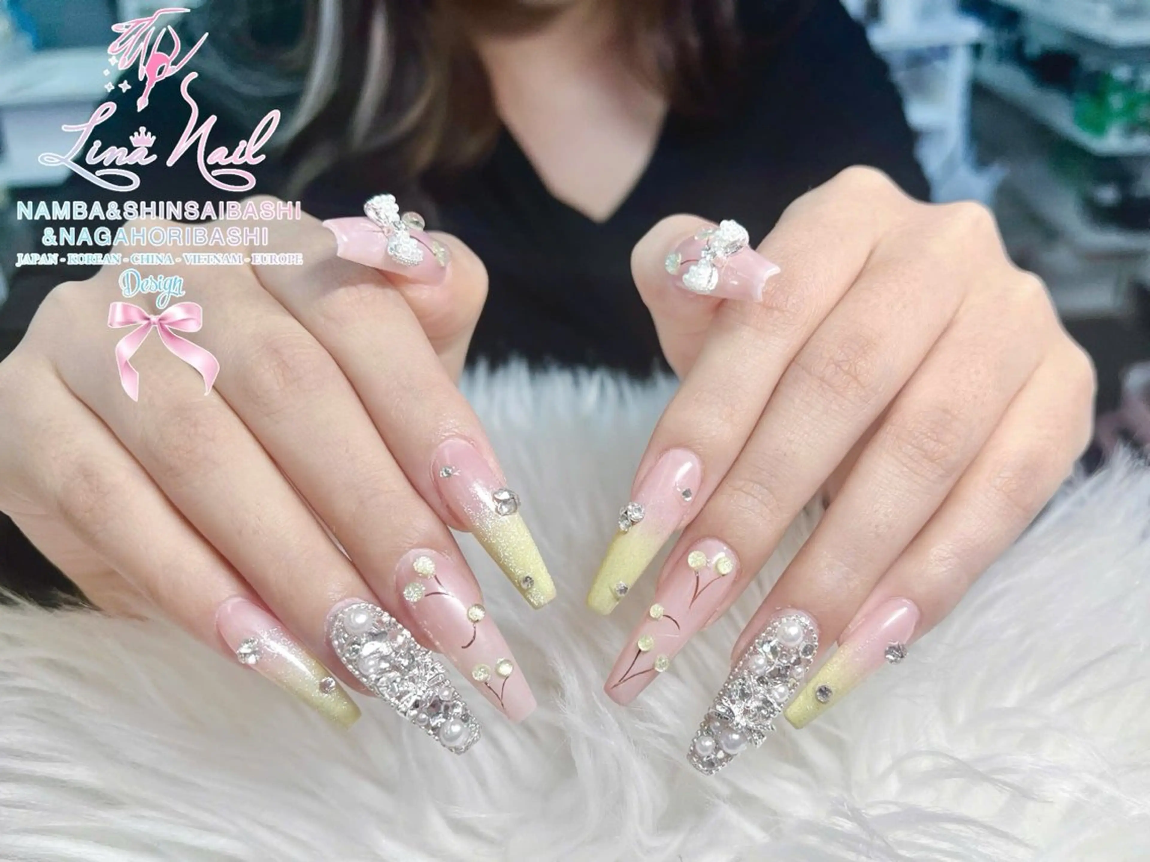ネイル チークネイル 桜ネイル フラッシュネイル フットネイル ジェルネイル ハンドネイル ７９LINA NAIL 心斎橋店所属・リナネイル アメ村心斎橋店のネイルデザイン
