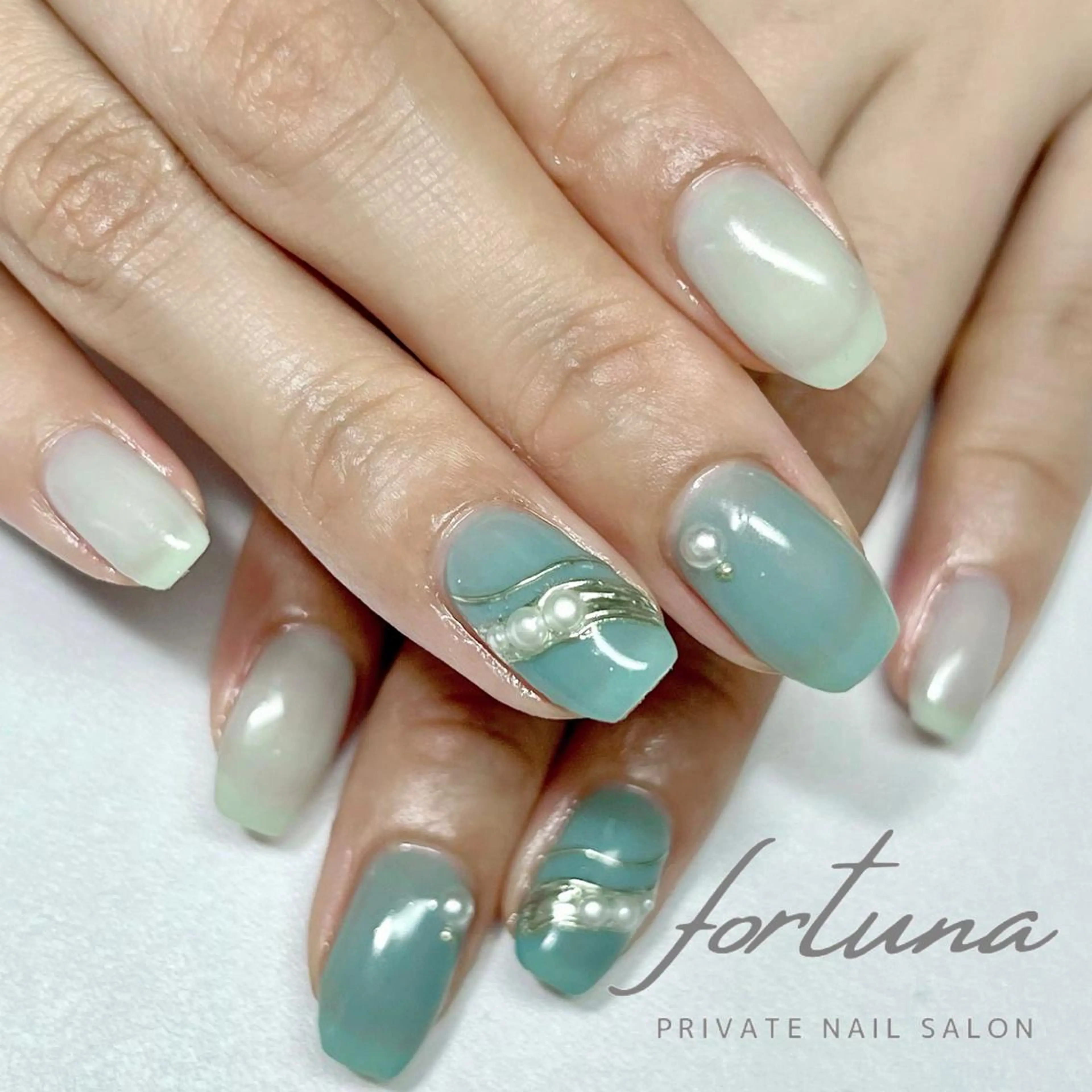 ネイル アートネイル ミラーネイル ハンドネイル fortuna 武藤裕美のネイルデザイン