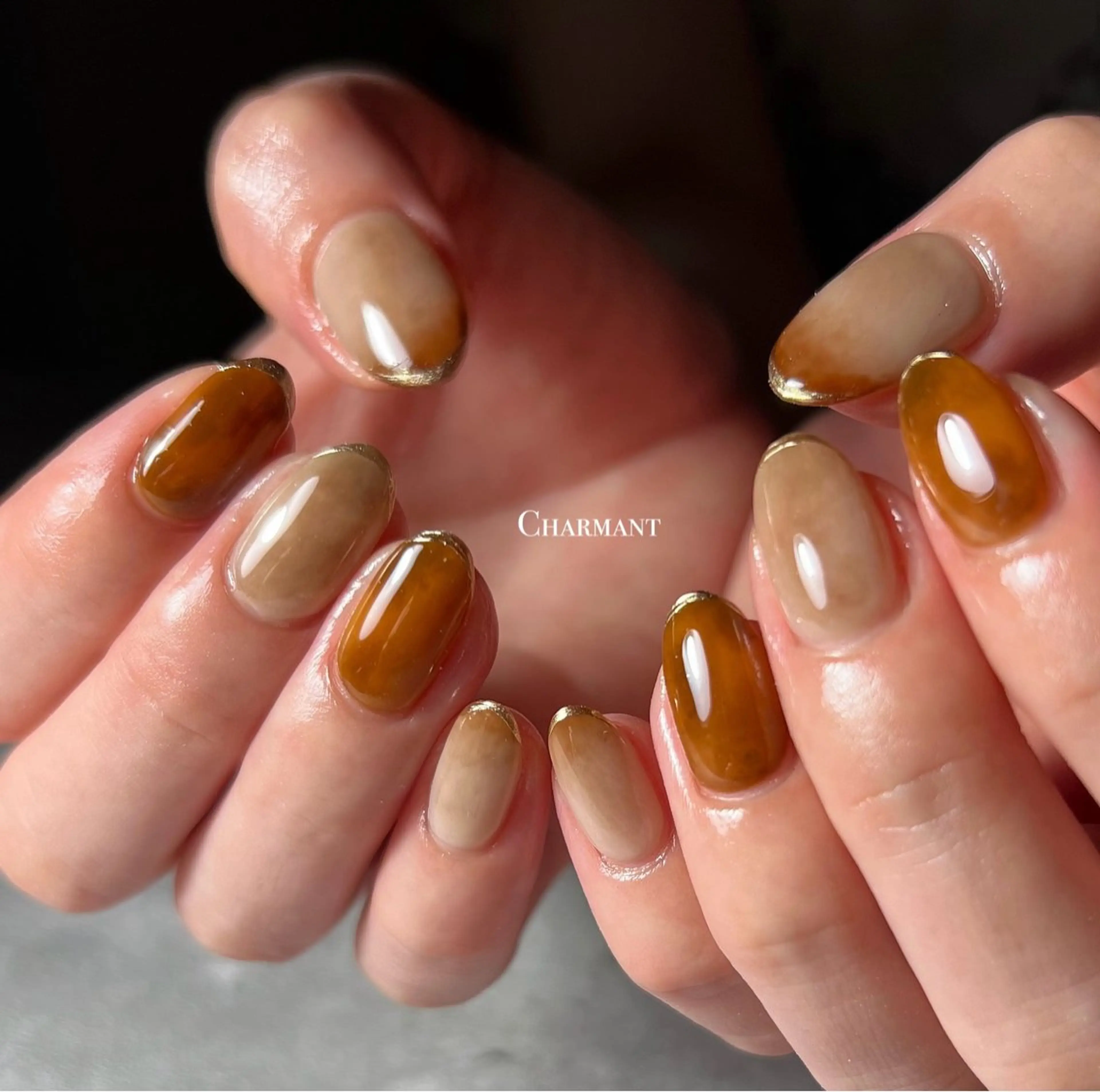 ネイル ハンドネイル Minako 【Charmant】のネイルデザイン