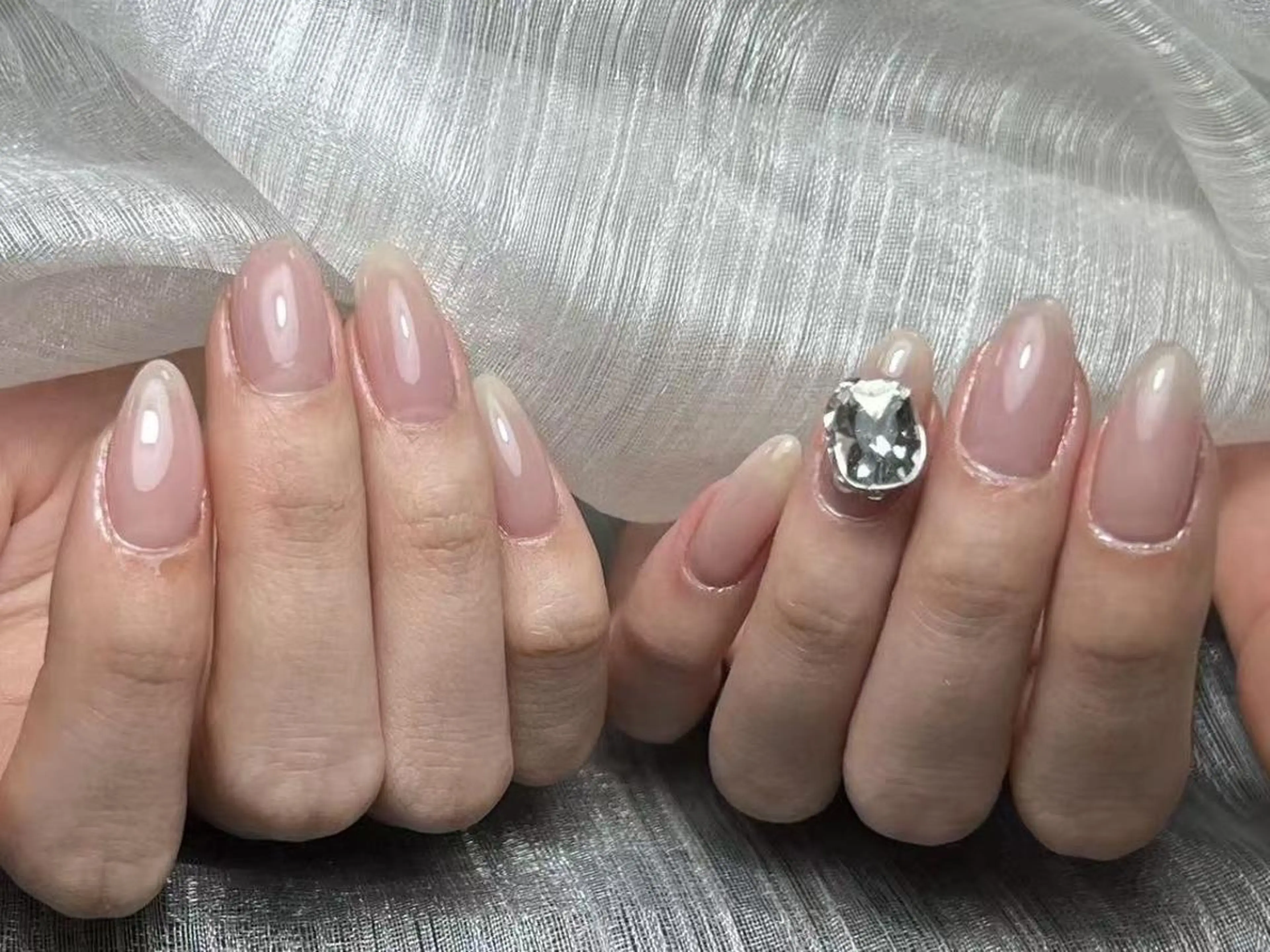 ネイル チークネイル 長さ出し フレンチネイル グラデーション マグネットネイル ハンドネイル ハンドケア こ いのネイルデザイン