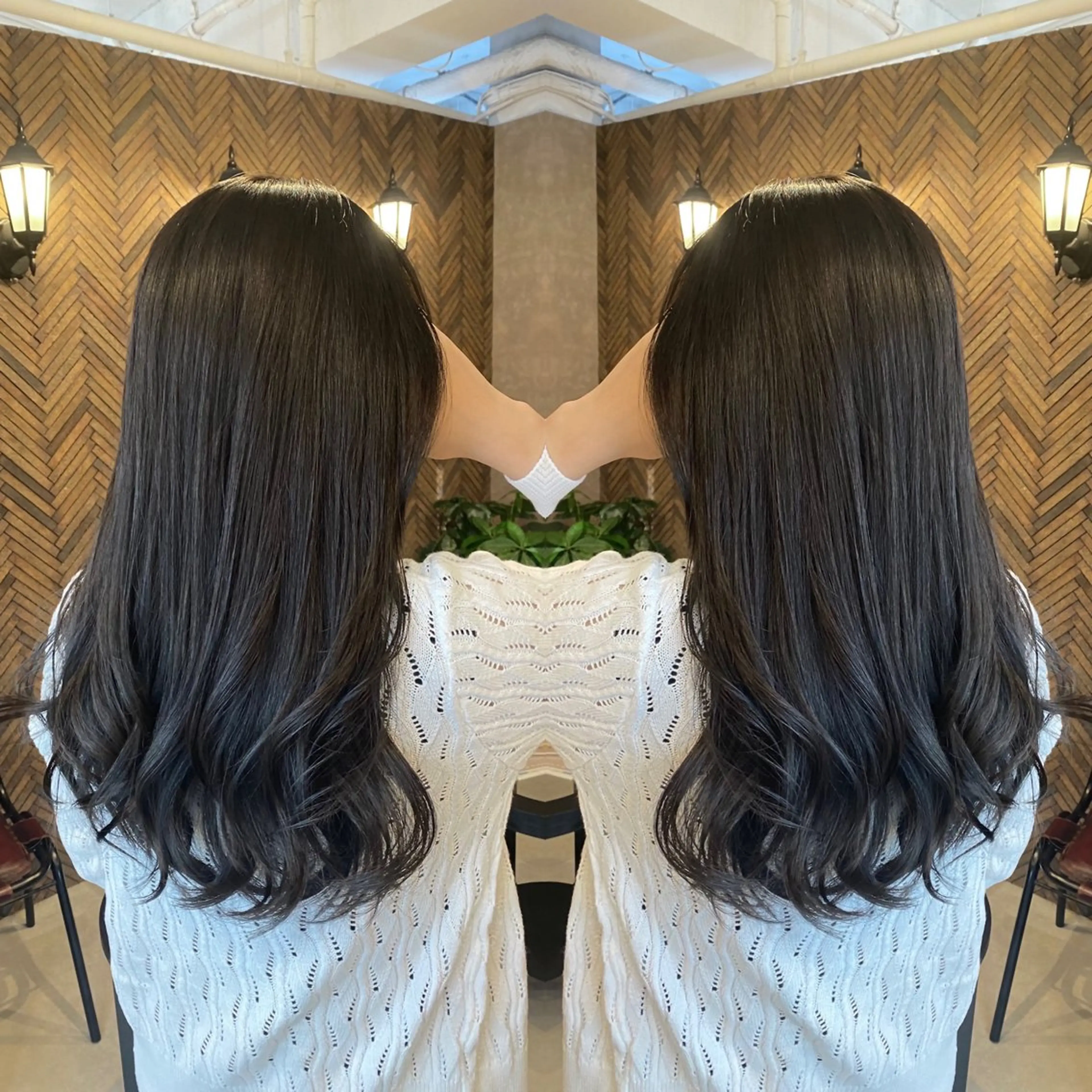 ロング カラー カット トリートメント tocca 💜石田愛結💜のヘアスタイル