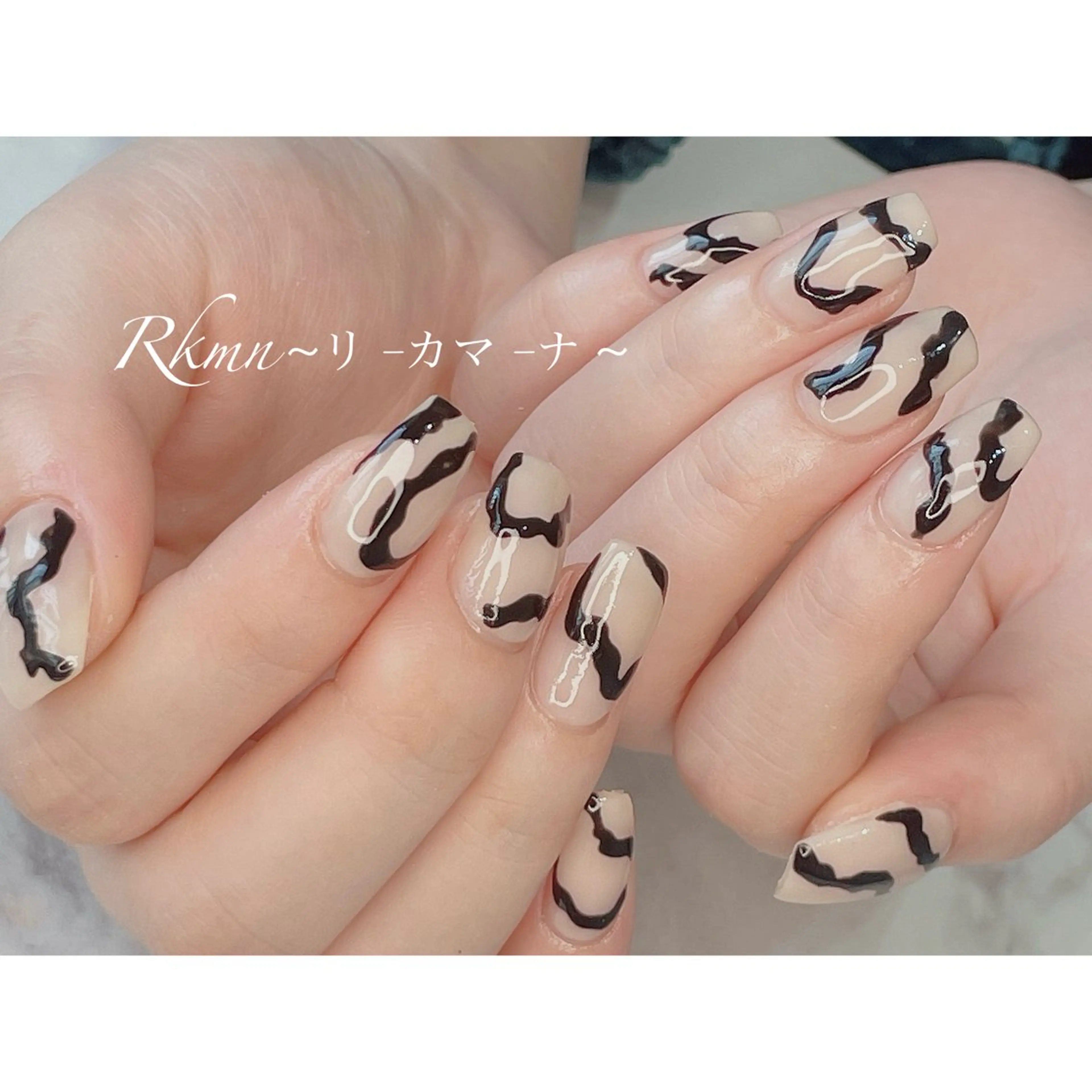 ネイル アートネイル ニュアンスネイル 春ネイル ハンドネイル フットネイル ハンドケア Rkmn ~リ-カマ-ナ~のネイルデザイン