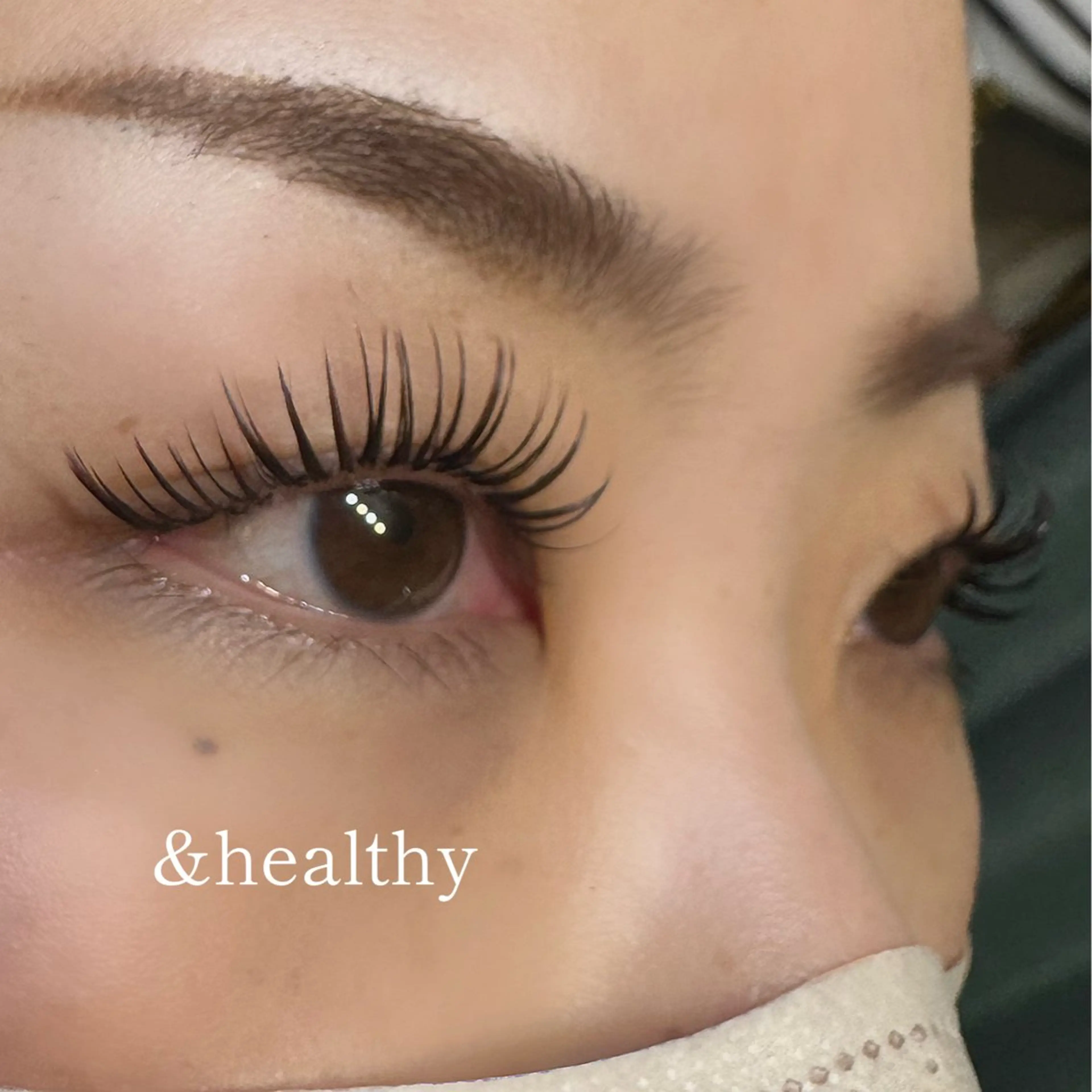 アンドヘルシー（マツエク＋パーマ）フラットラッシュ120​〜​140本⚠️当日&無断キャンセル料100%の写真