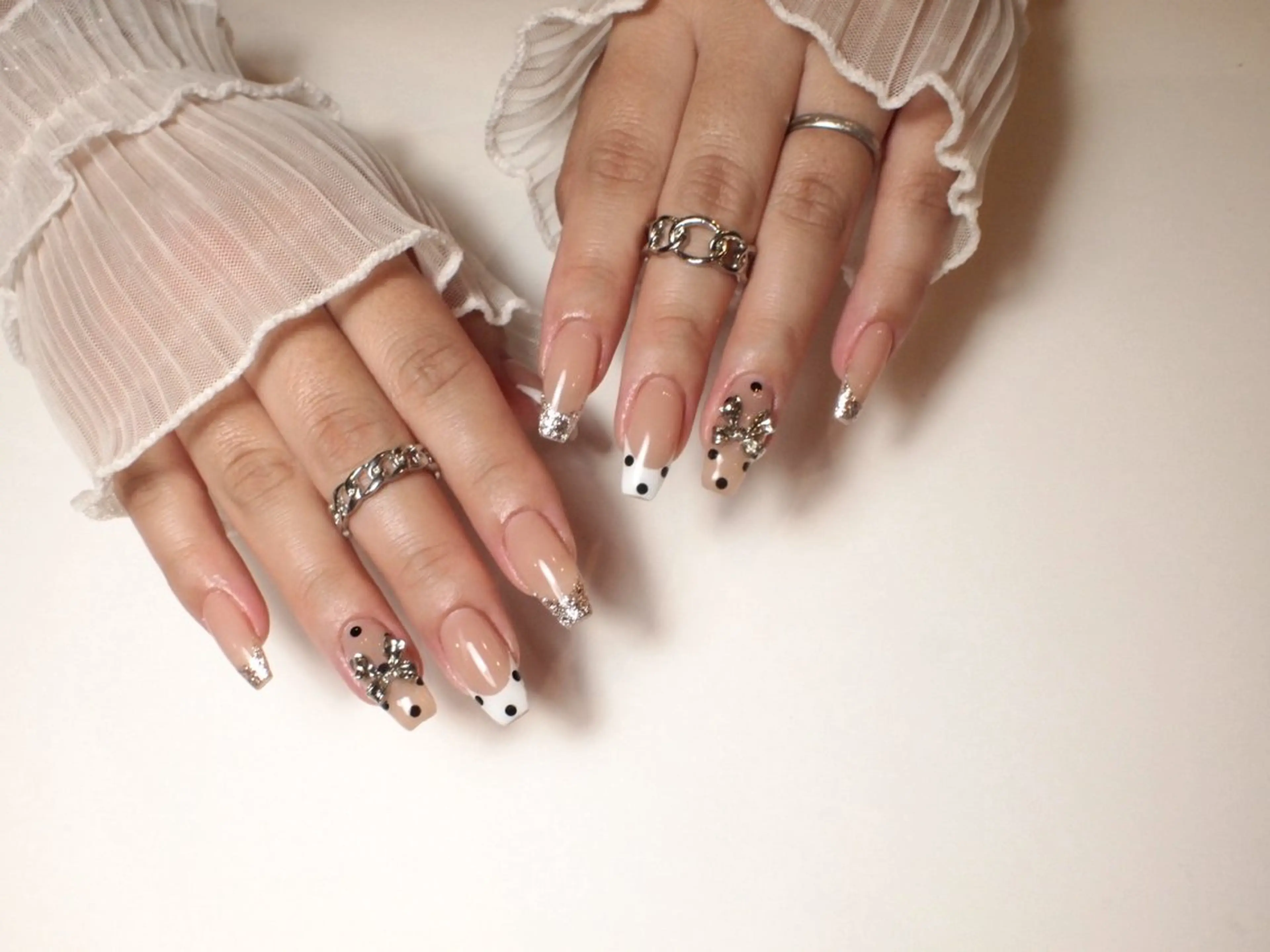 ネイル ドット ハンドネイル 【ＯＲＧＡＮ】 nailのネイルデザイン