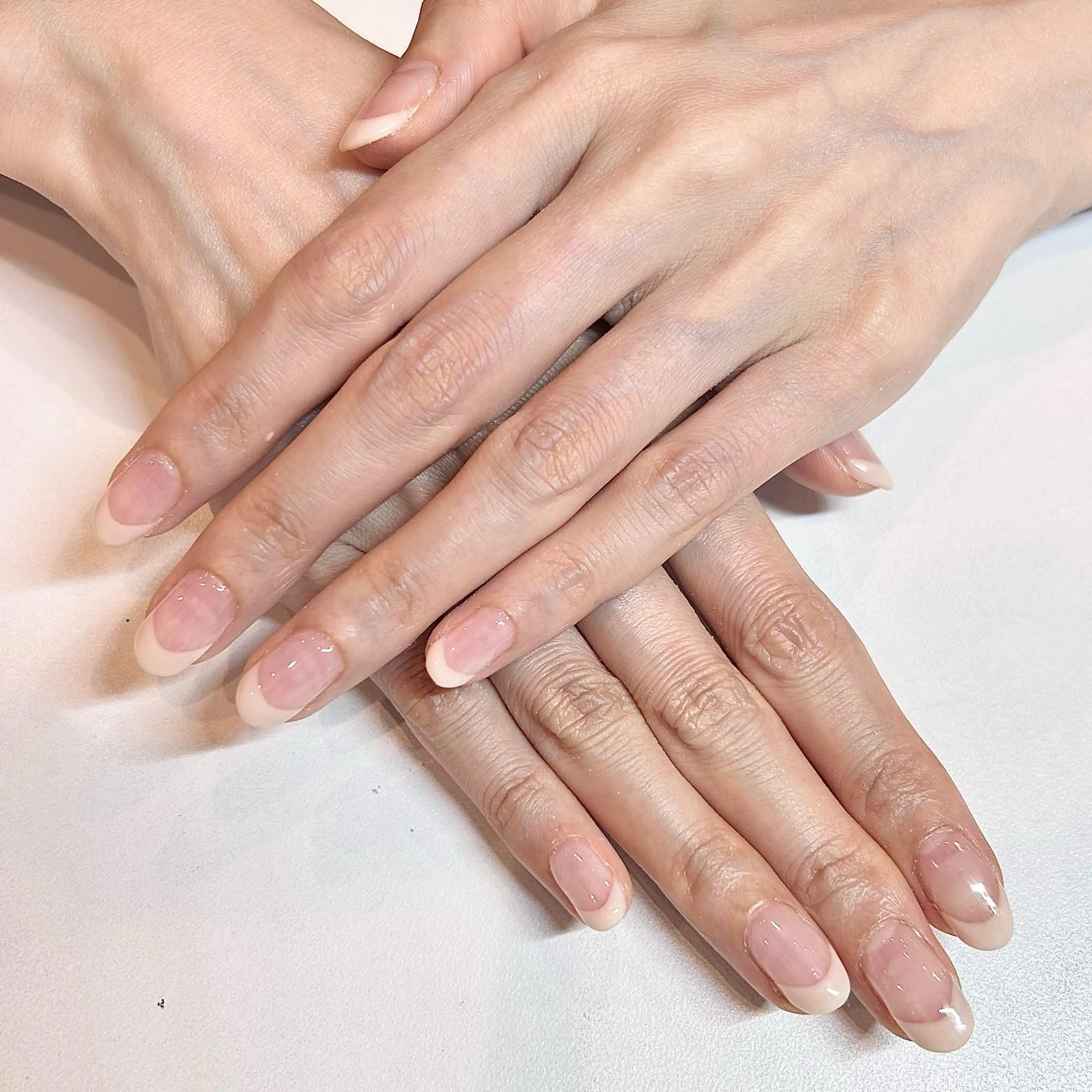 ネイル フレンチネイル OfHAIR自由が丘WEST店所属・🪐ほそだ ひとみ🪐のマツエク・マツパデザイン