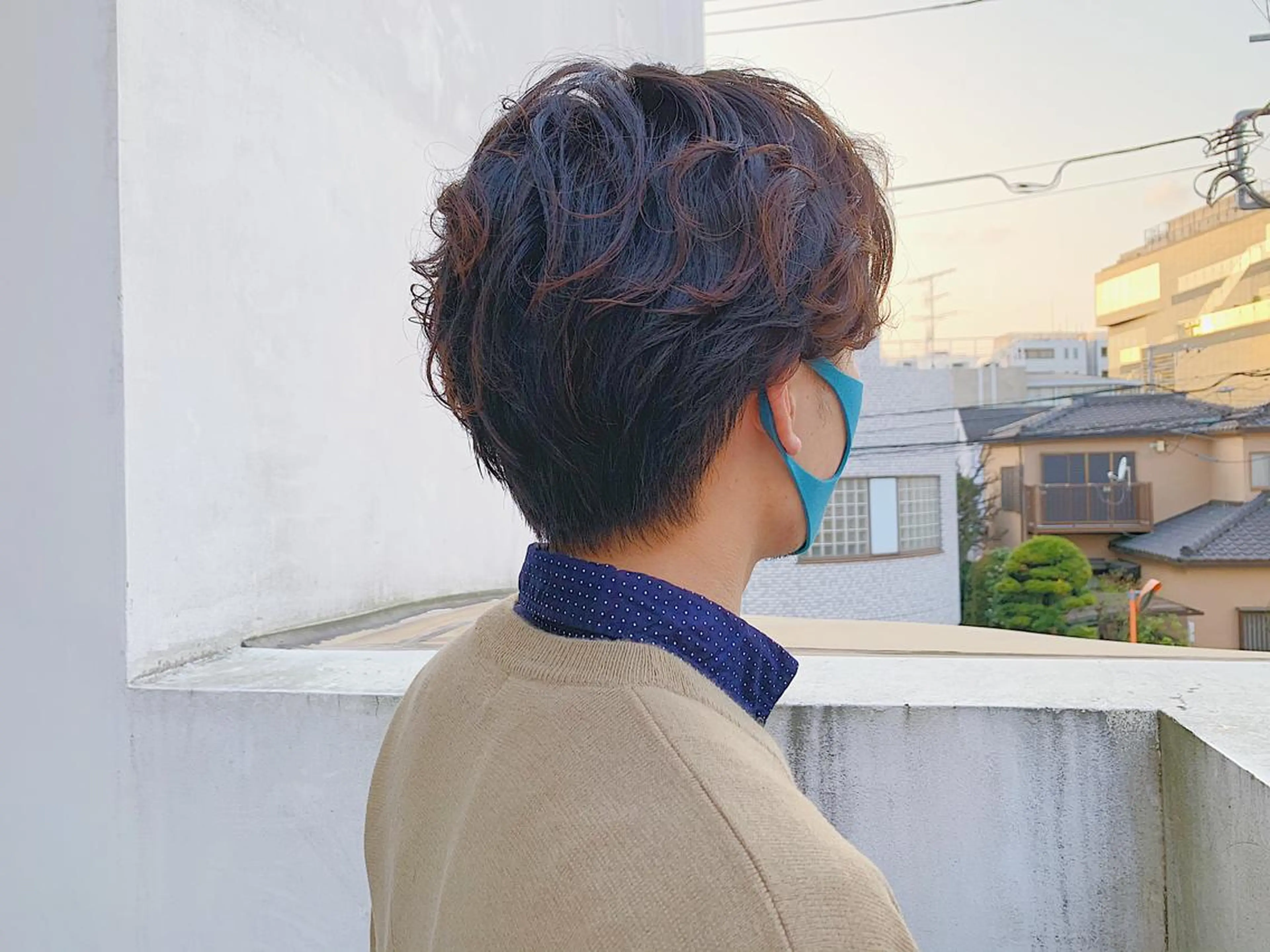 ショート パーマ メンズ カット パーマ トリートメント タカハシ ハヤトのヘアスタイル