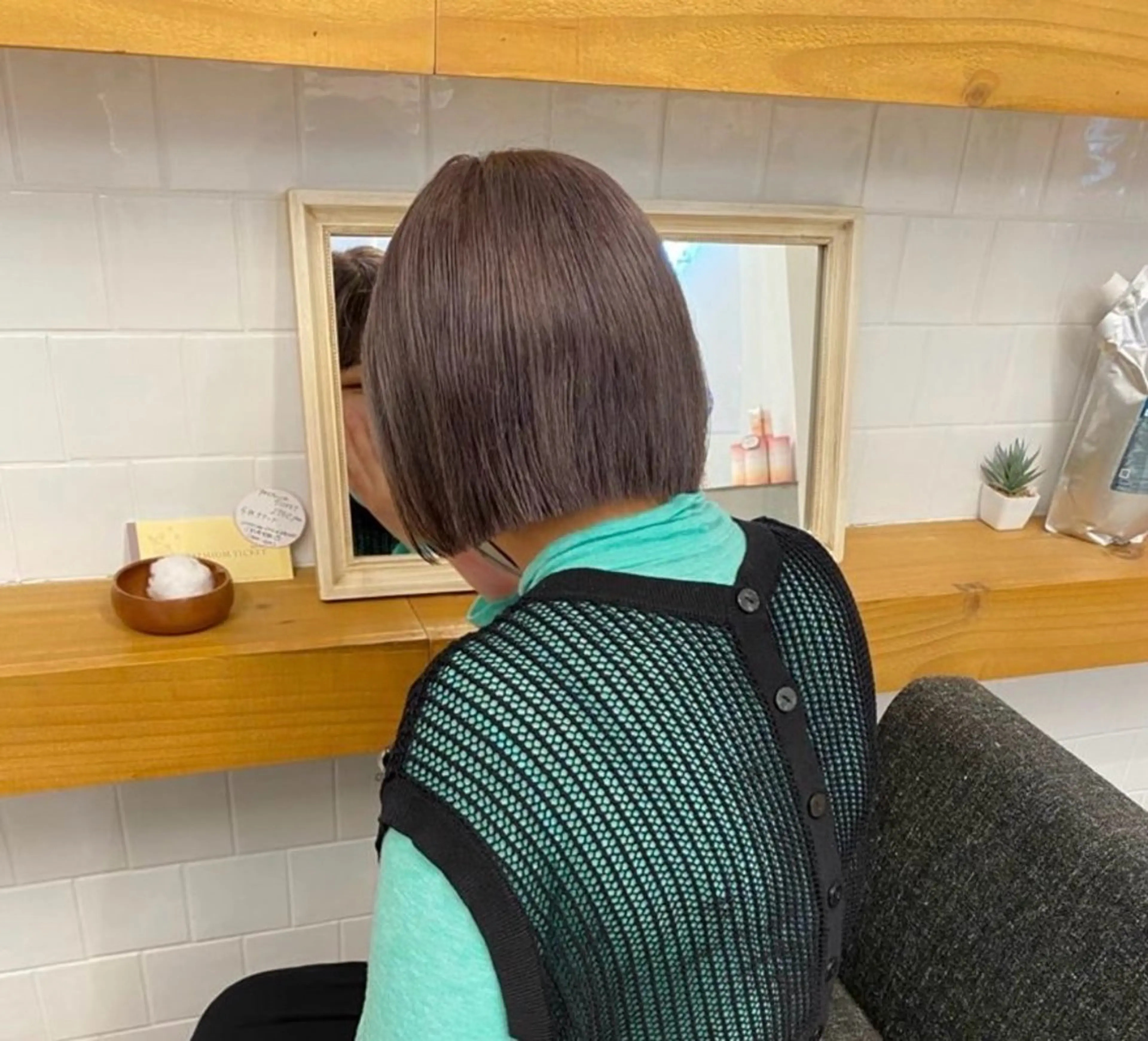 ショート カラー グレージュ ヘアカラー ♡ハッシュカット/ レイヤー/yucoのヘアスタイル