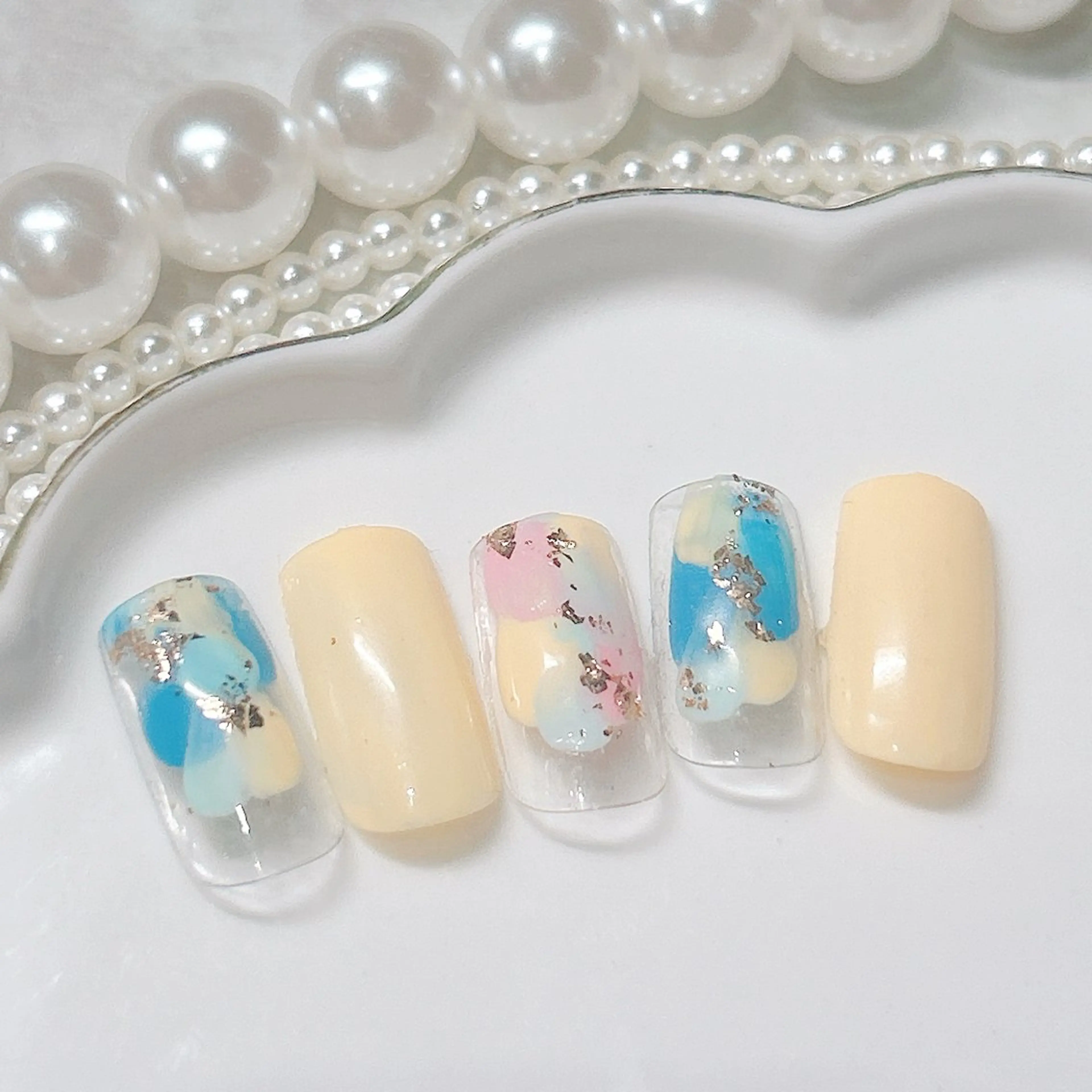 ネイル フットネイル ジェルネイル マグネットネイル パラジェル 松宮 理歩のネイルデザイン