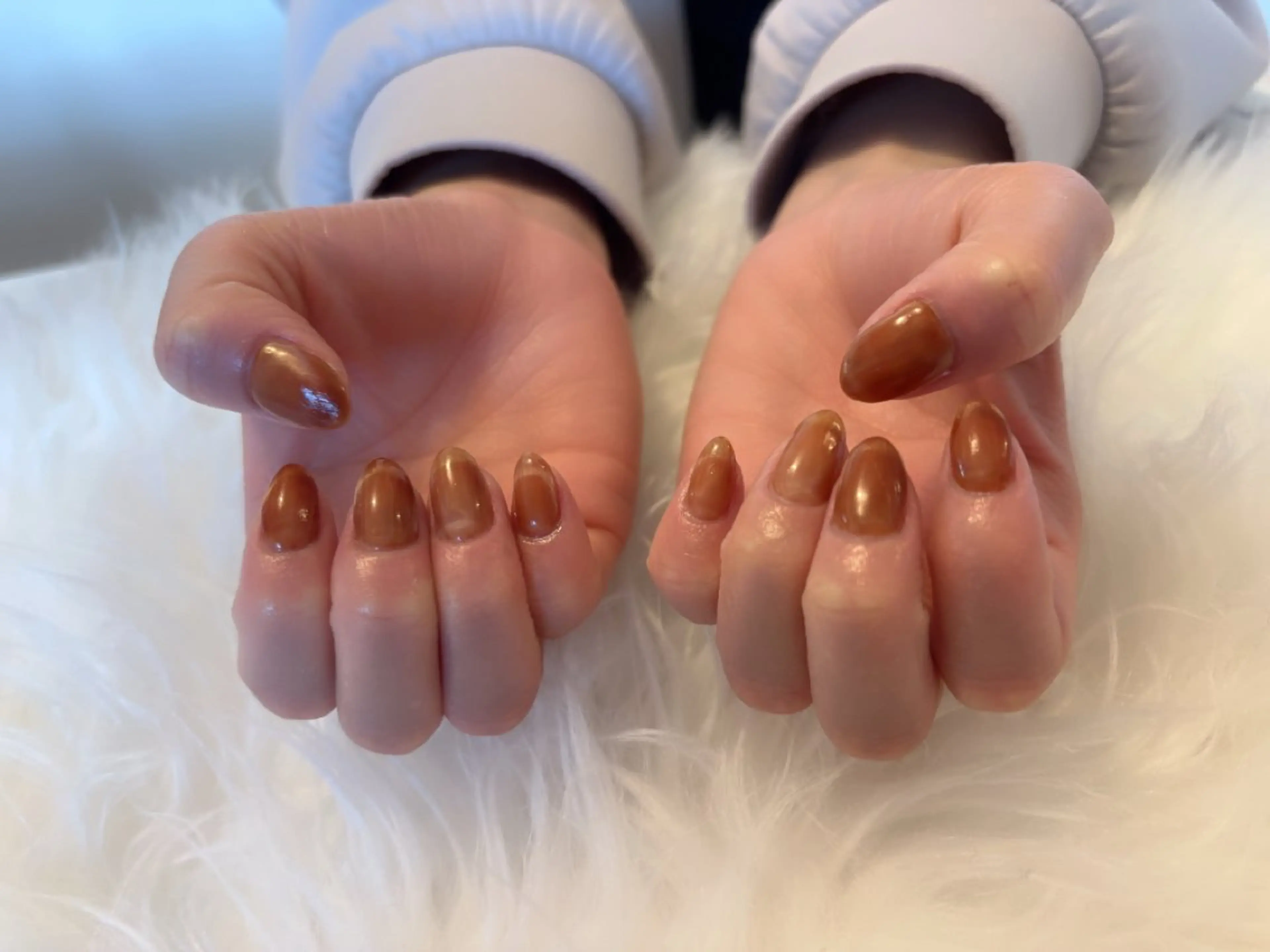 ネイル フレンチネイル マグネットネイル マグネットフレンチ komohana salon🌺のネイルデザイン