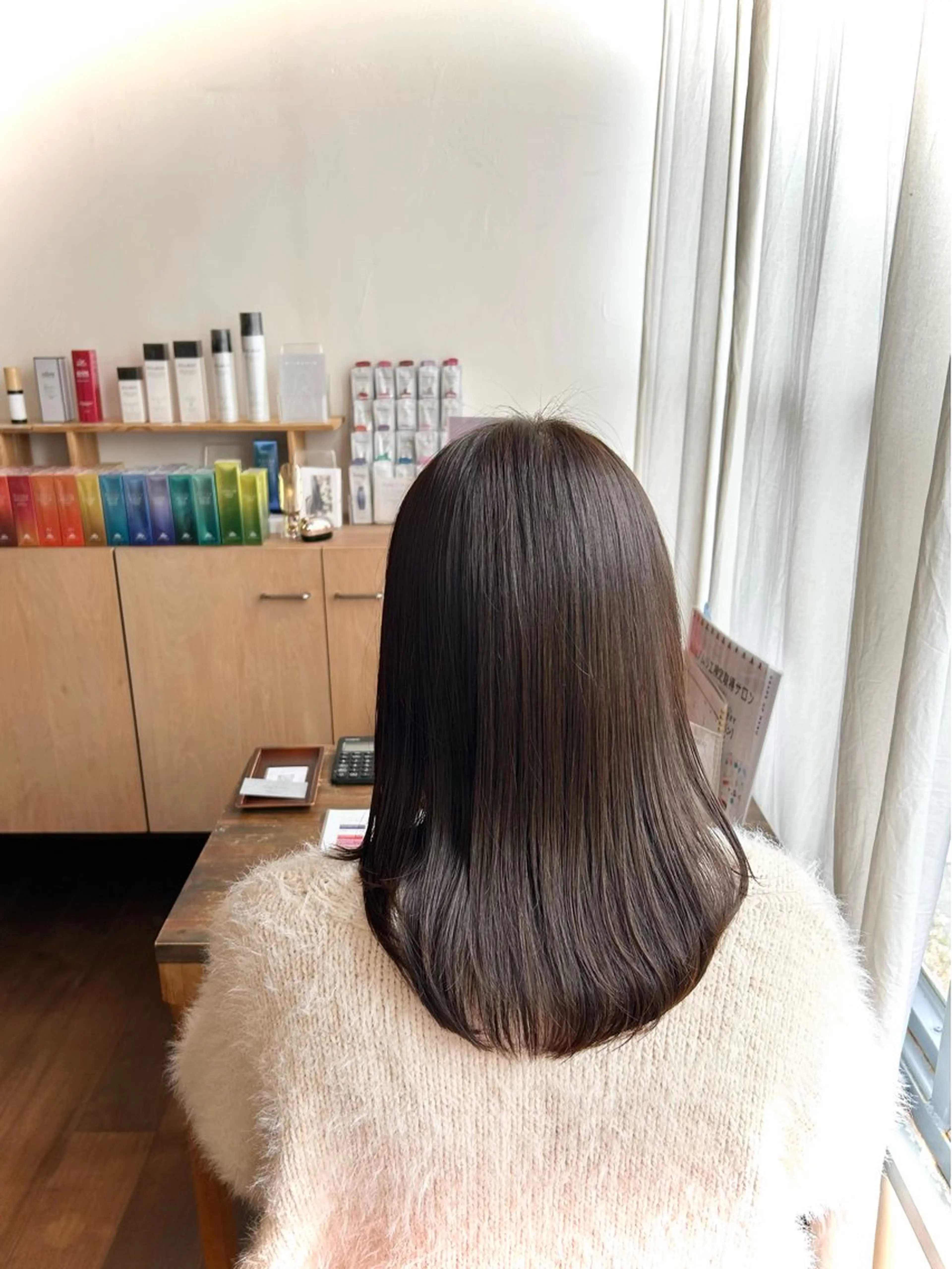 セミロング カラー カット ヘアカラー トリートメント 野島 正子のヘアスタイル