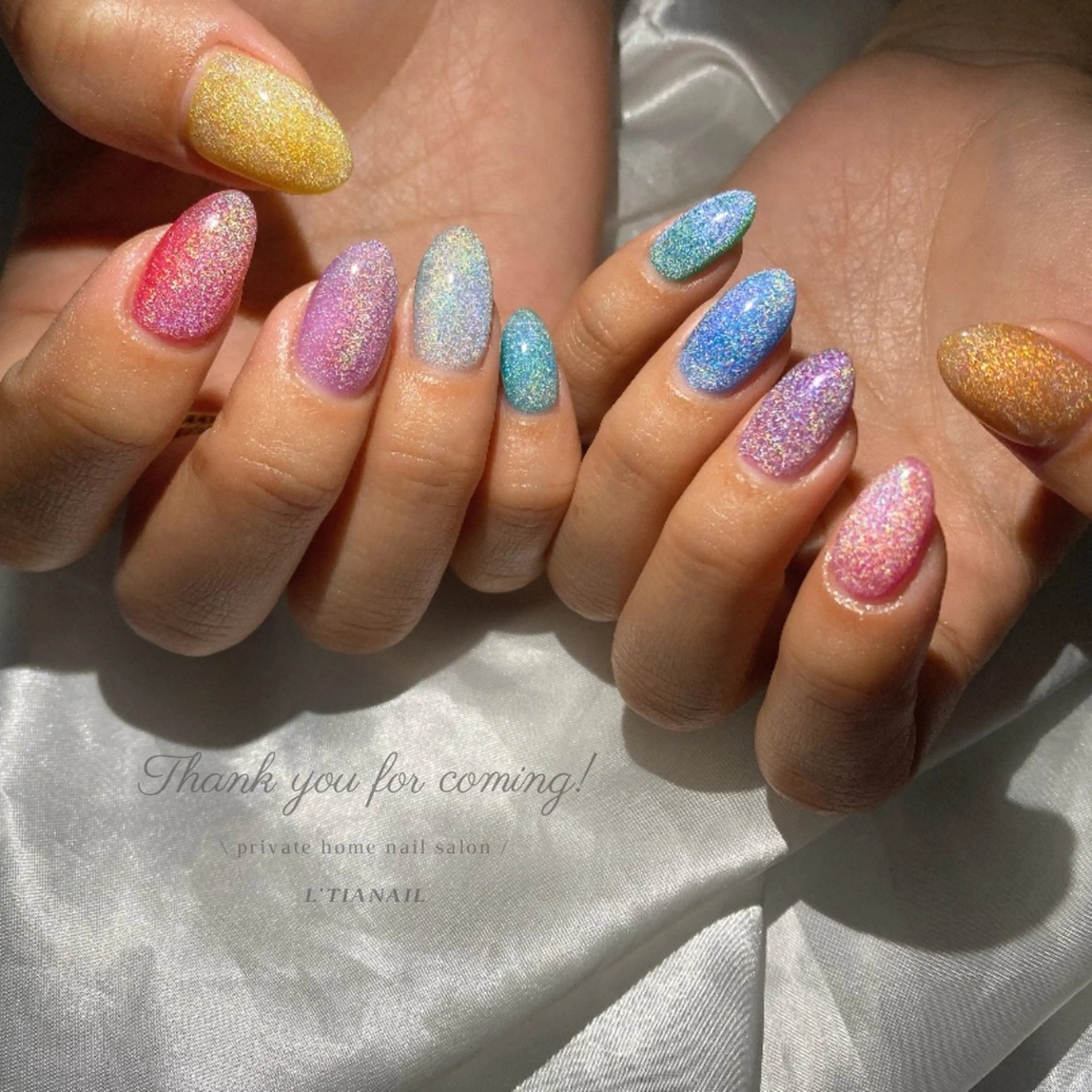 セミロング L'tia nailのネイルデザイン