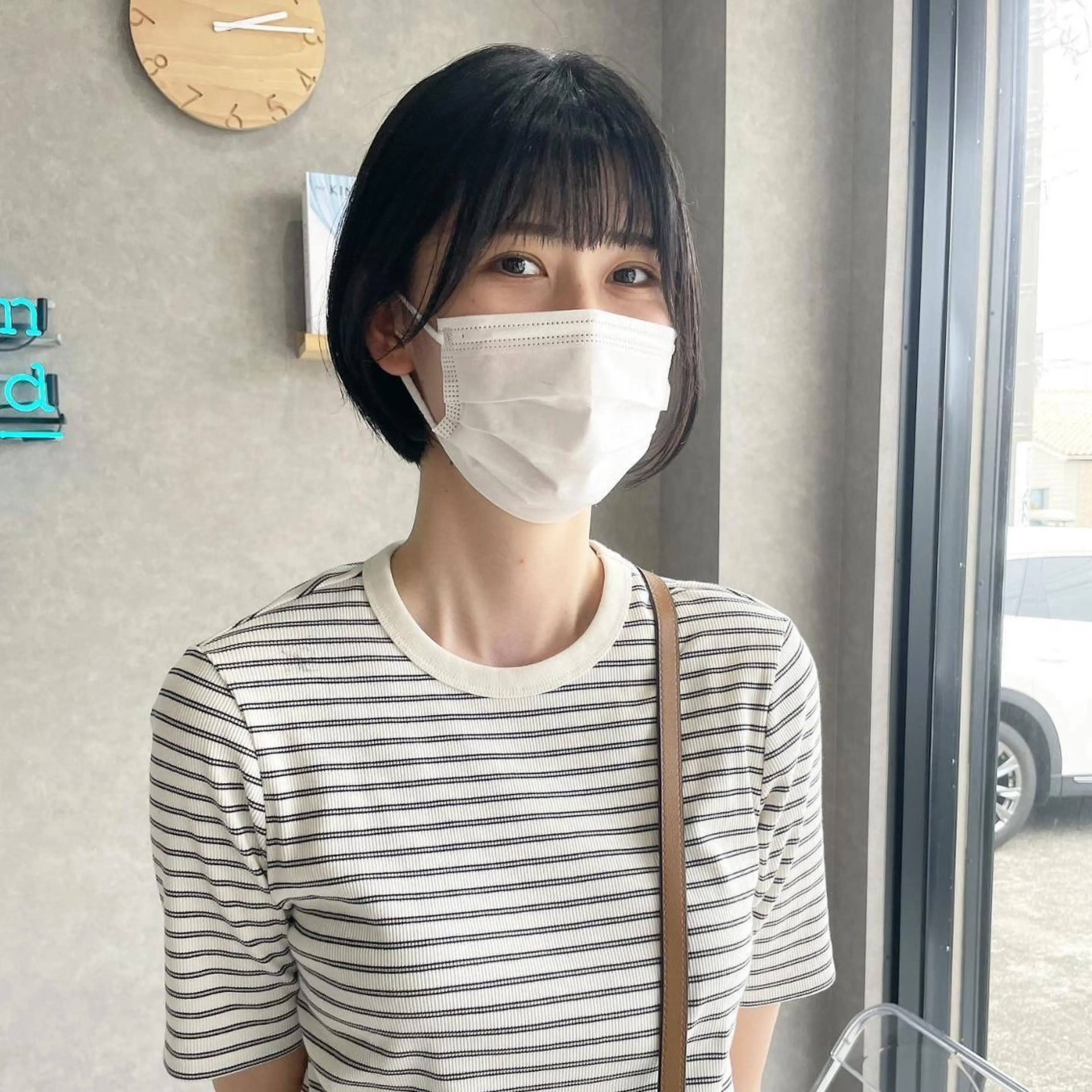 ショート ハイライト 髪質改善 河原 亮のヘアスタイル