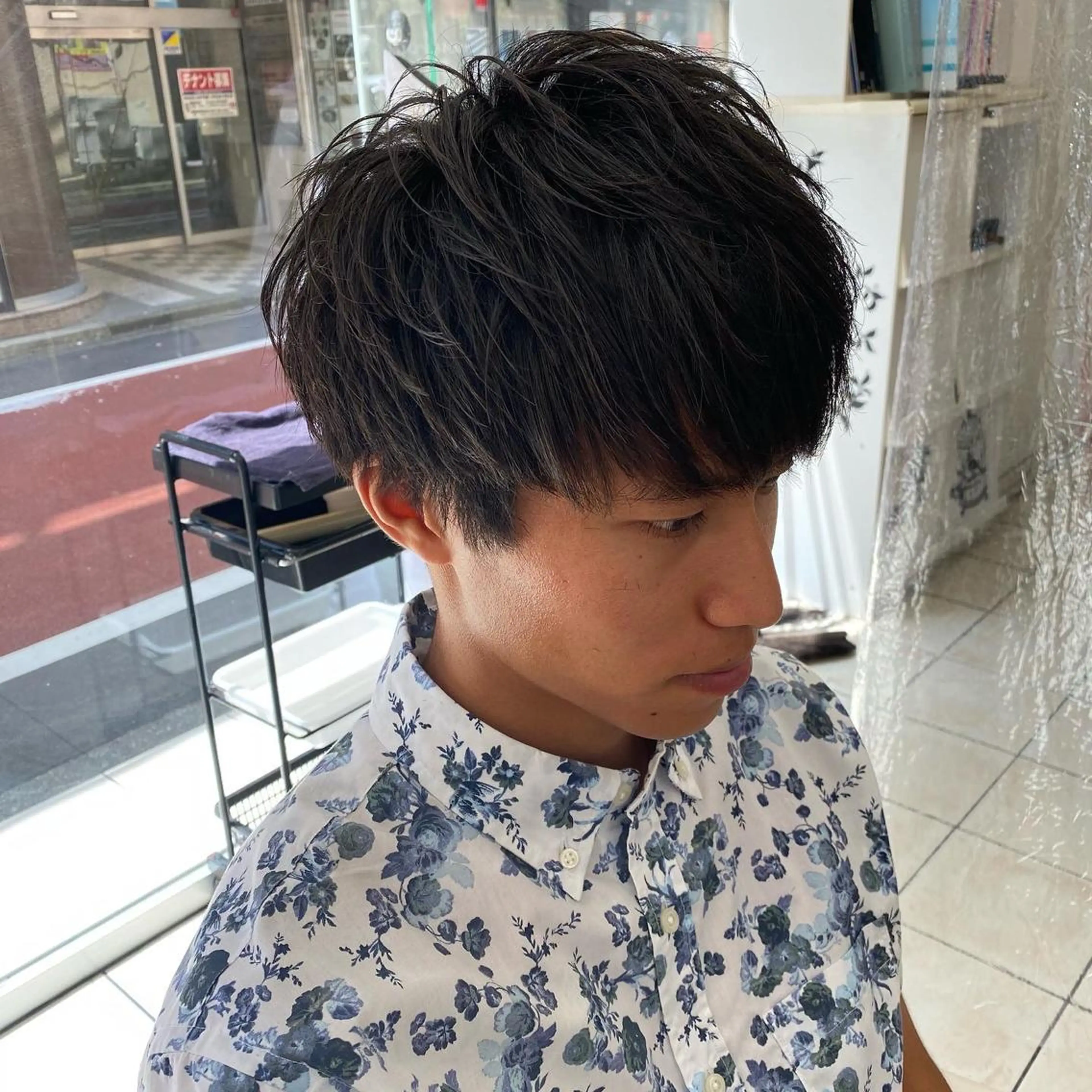 ショート メンズ メンズパーマ/ メッシュ😎タクミのヘアスタイル