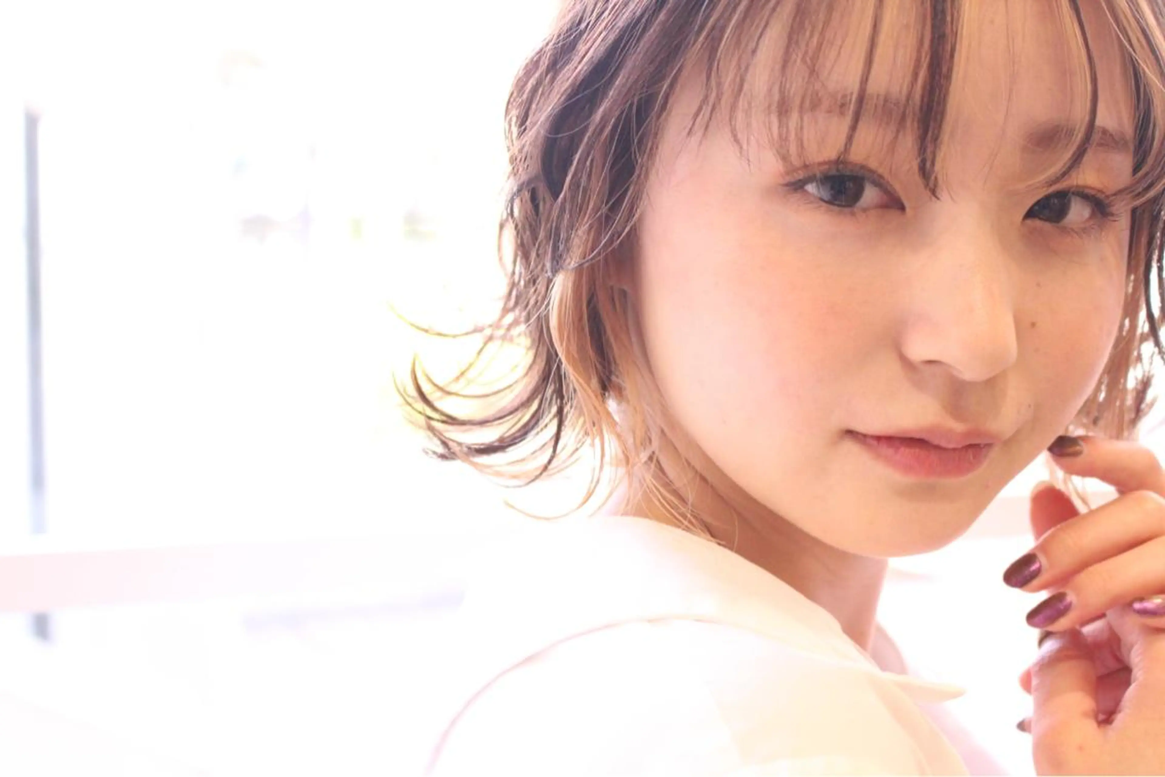 ショート カラー インナーカラー ボブ 外ハネヘア hair make ONE 007所属・NAOKI KITADATEのヘアスタイル