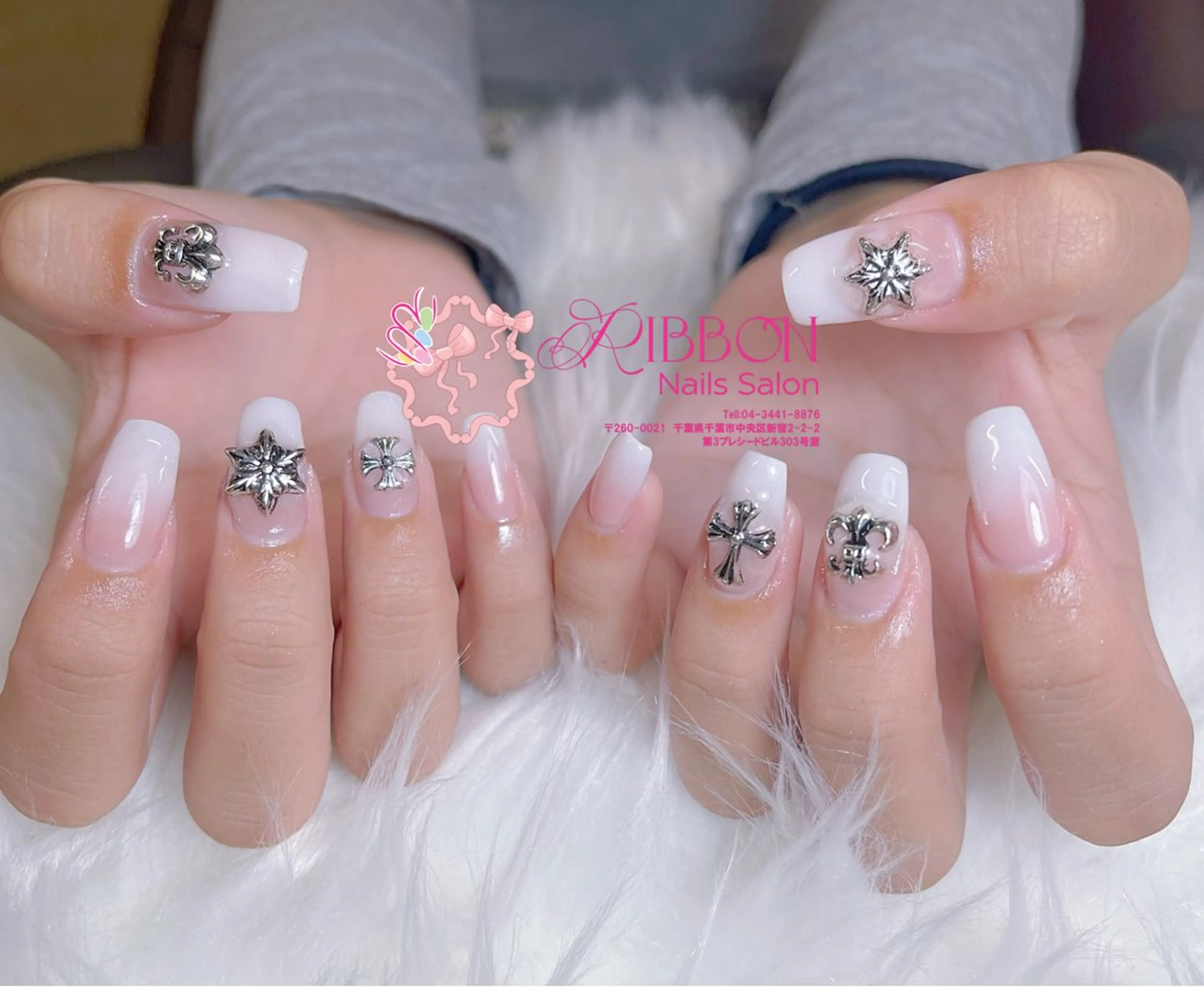 ネイル チークネイル フットネイル フレンチネイル グラデーション 韓国ネイル Ribbonnail salonのネイルデザイン