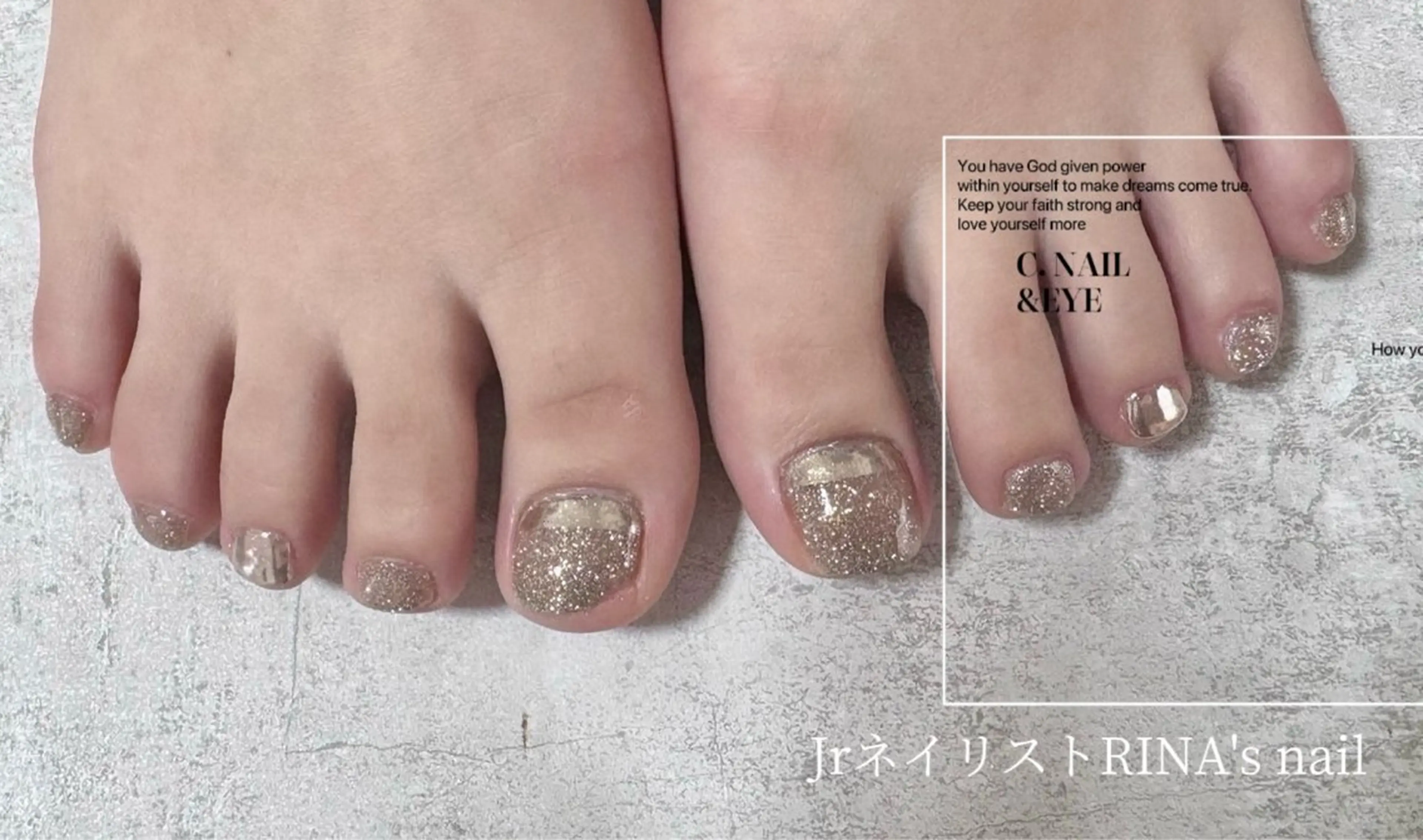 ネイル フットネイル ワンカラーネイル 夏ネイル フットネイル C.Nail &Eye筑紫駅のネイルデザイン