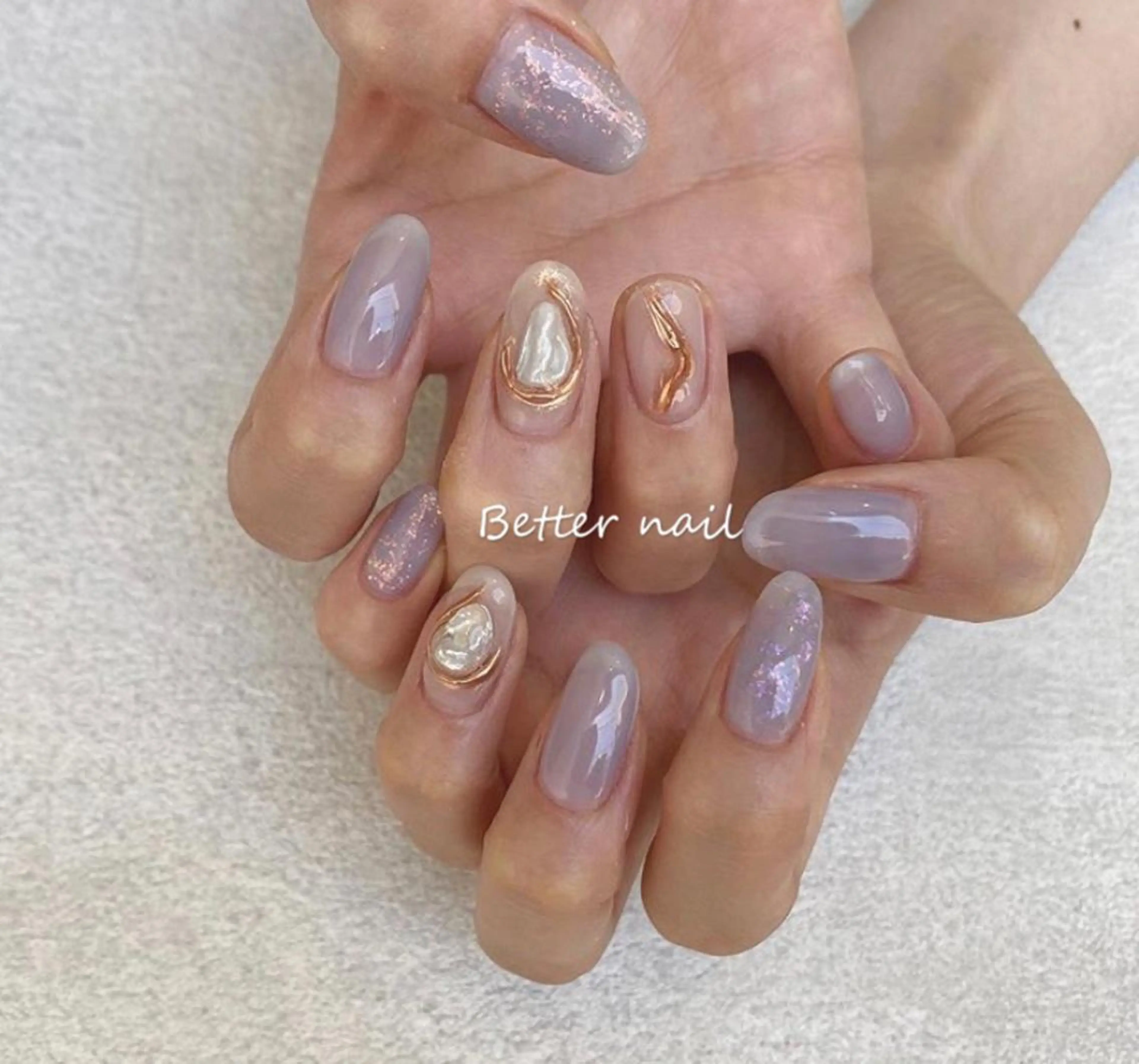 カラー ネイル ラベンダーカラー musee art所属・Musee art 亀戸店のネイルデザイン