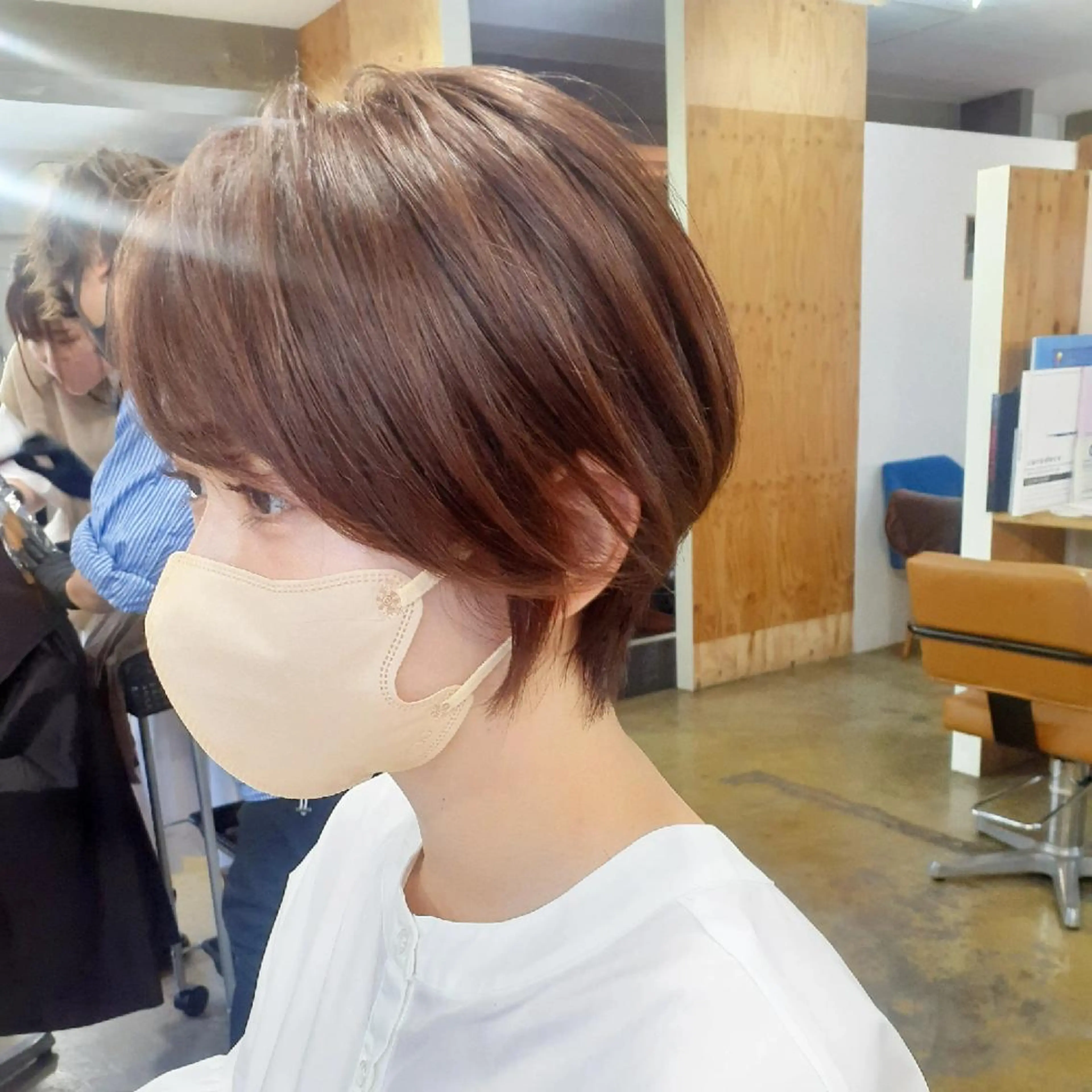 ショート カラー ショートヘア 小顔カット カット ヘアカラー トリートメント 🔳髪質改善🔳 岡本陽のヘアスタイル