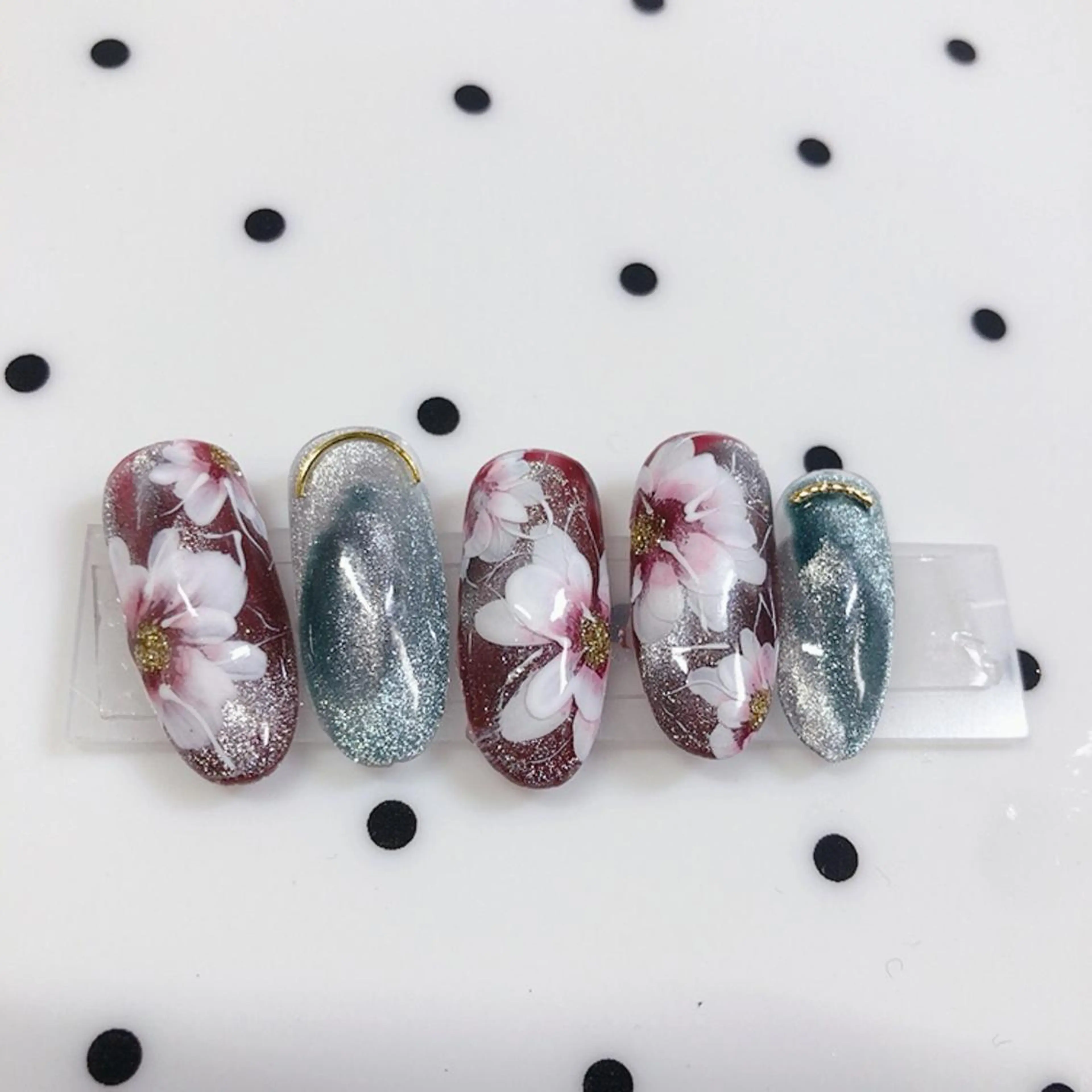 ネイル フラワーネイル 奥園 良恵のネイルデザイン