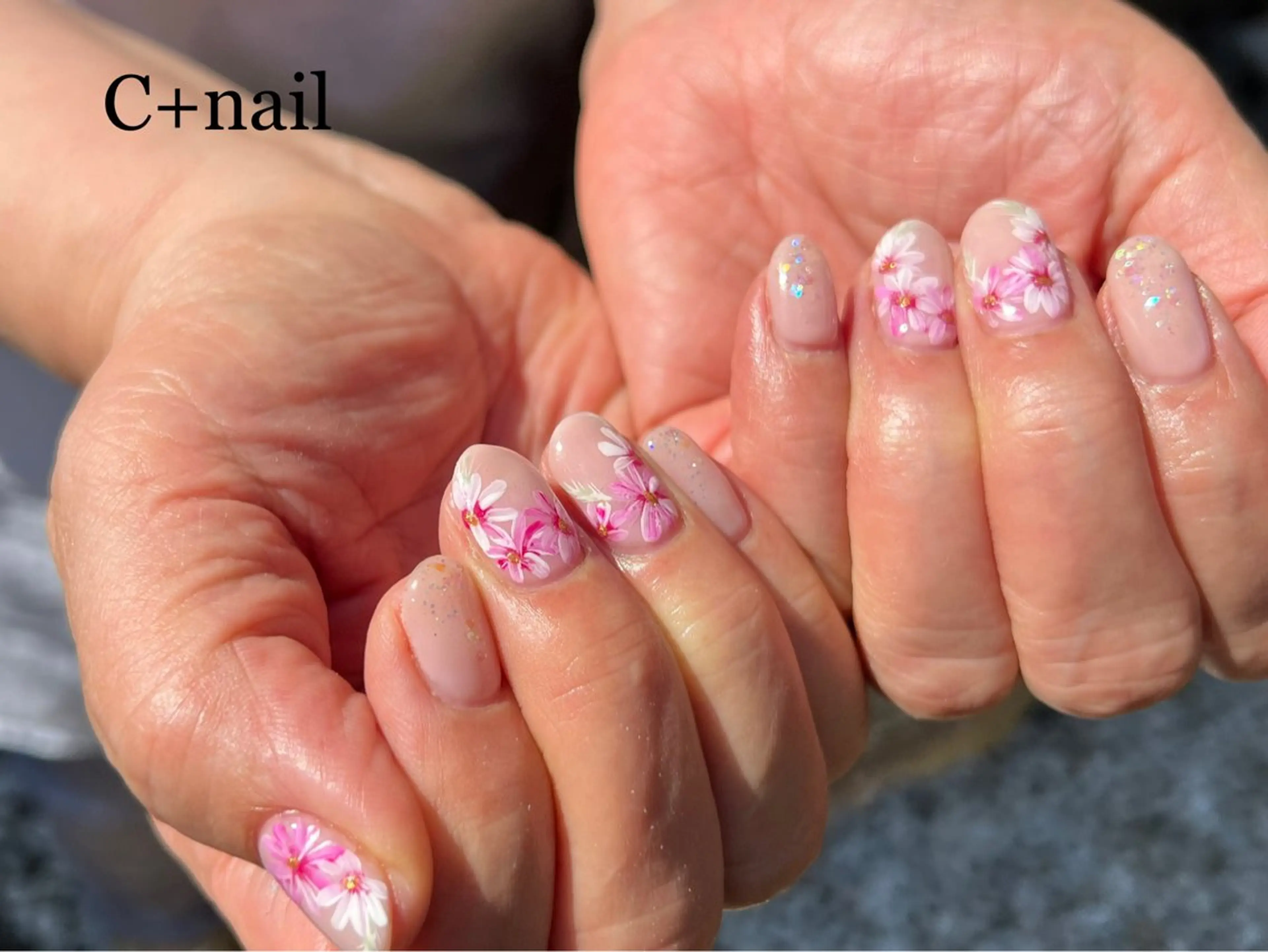 ネイル 桜ネイル ピンク ✴︎ C+nailのネイルデザイン
