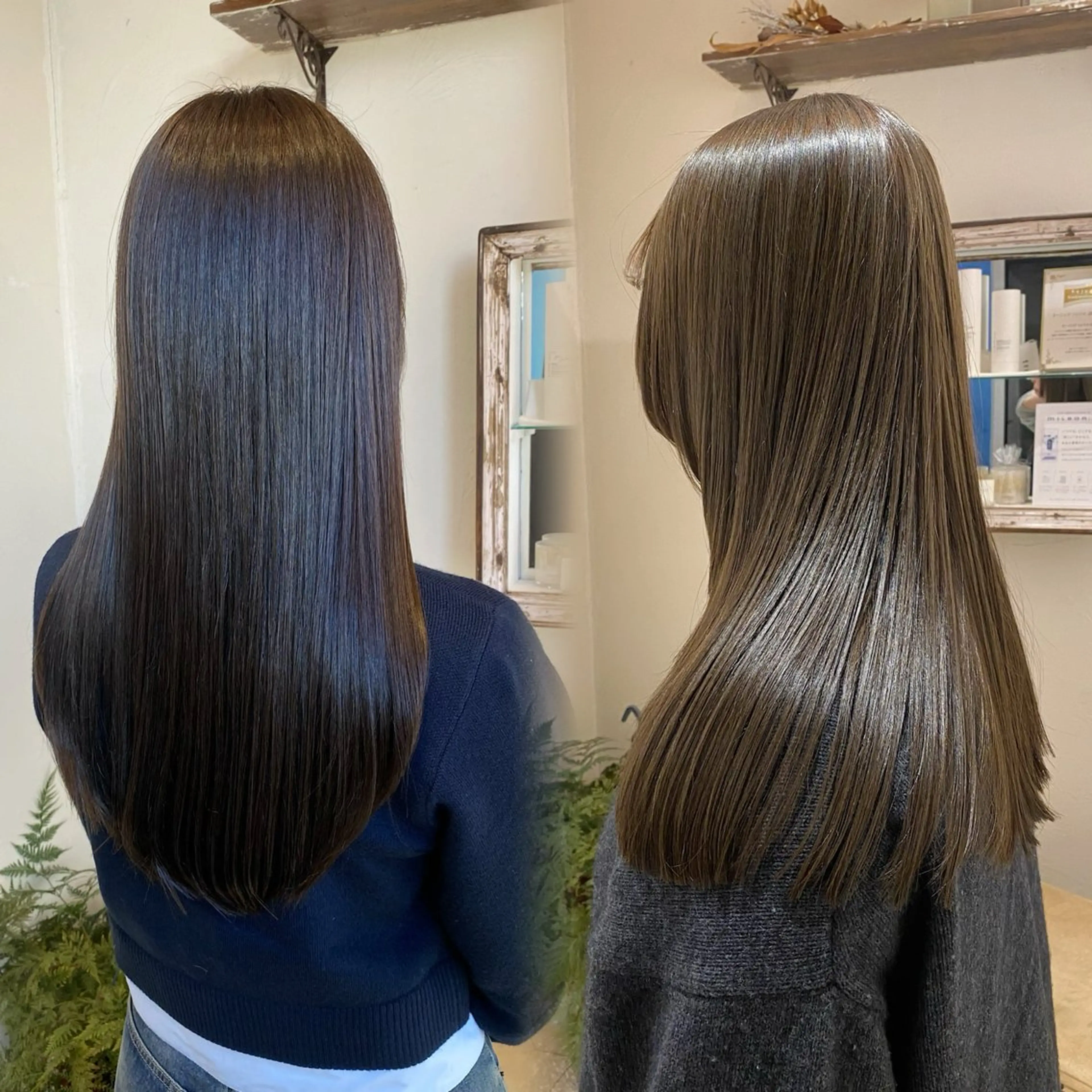 酸性ストレート＋シルクトリートメントの写真